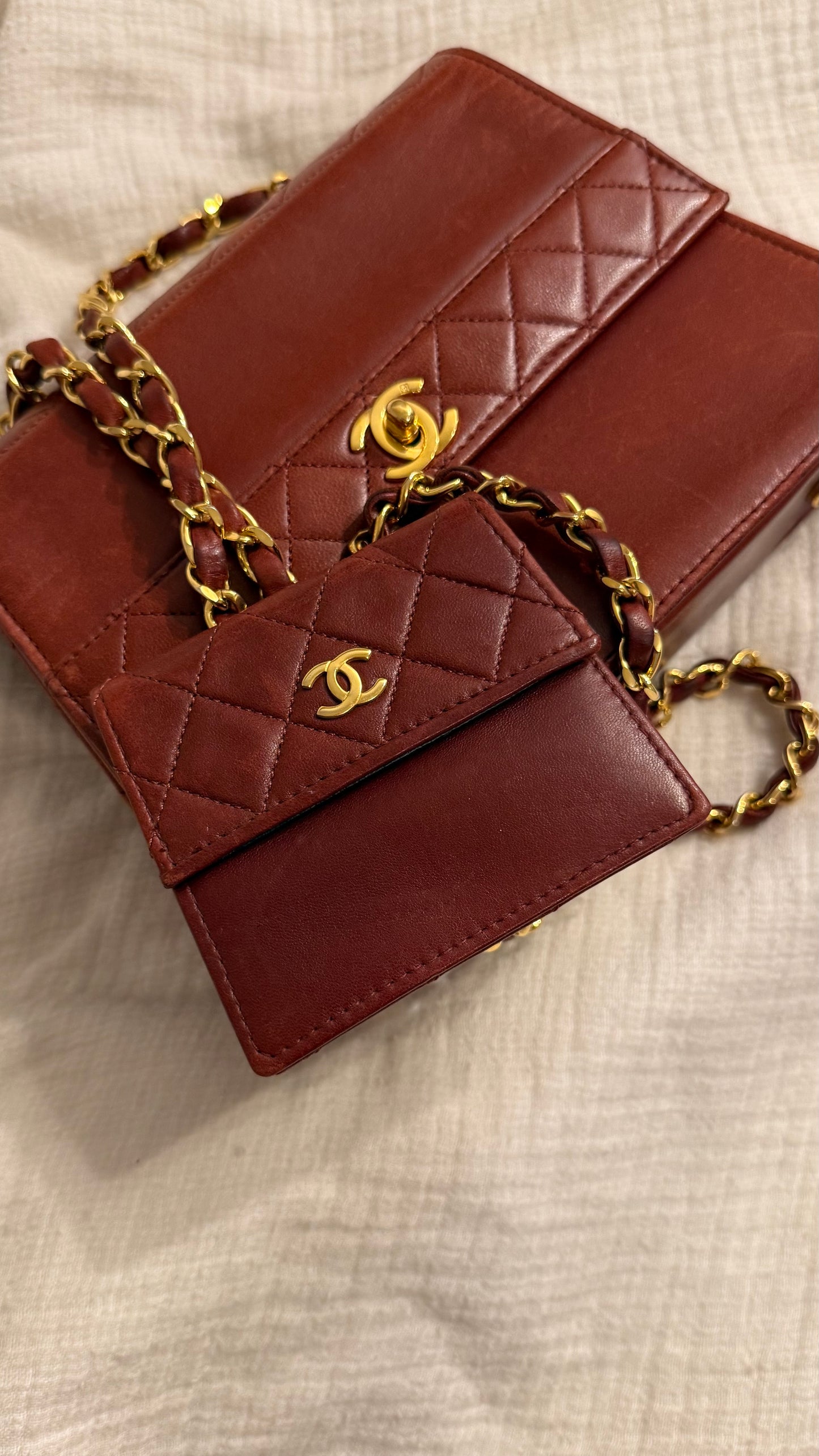 Chanel trapezoid flap bag