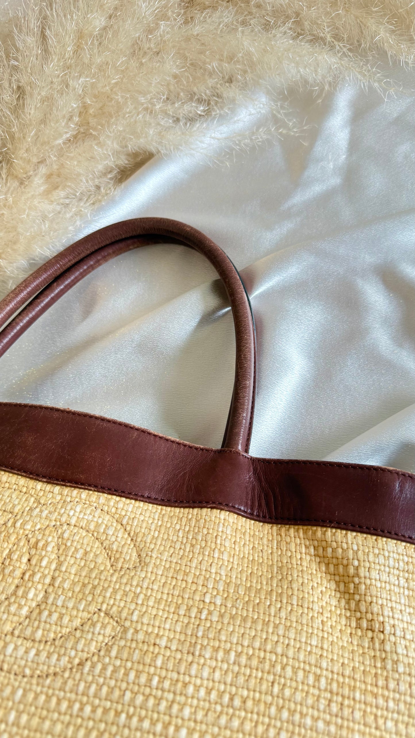 Chanel Raffia Tote Bag