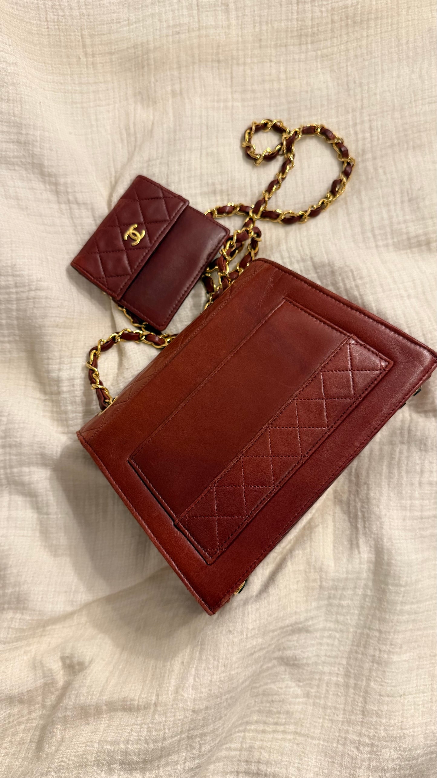 Chanel trapezoid flap bag