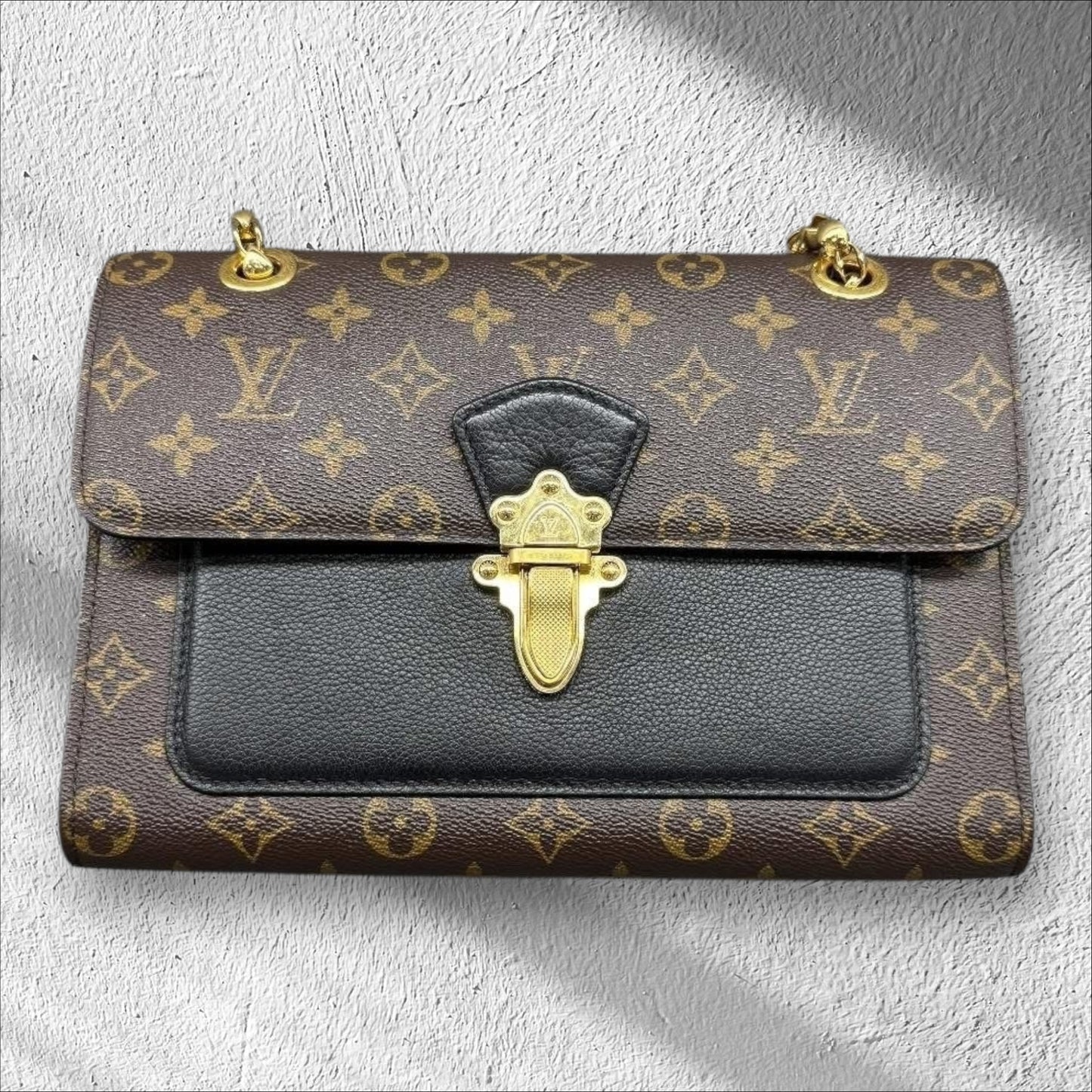 Louis Vuitton Monogram Black Victoire Shoulder Bag