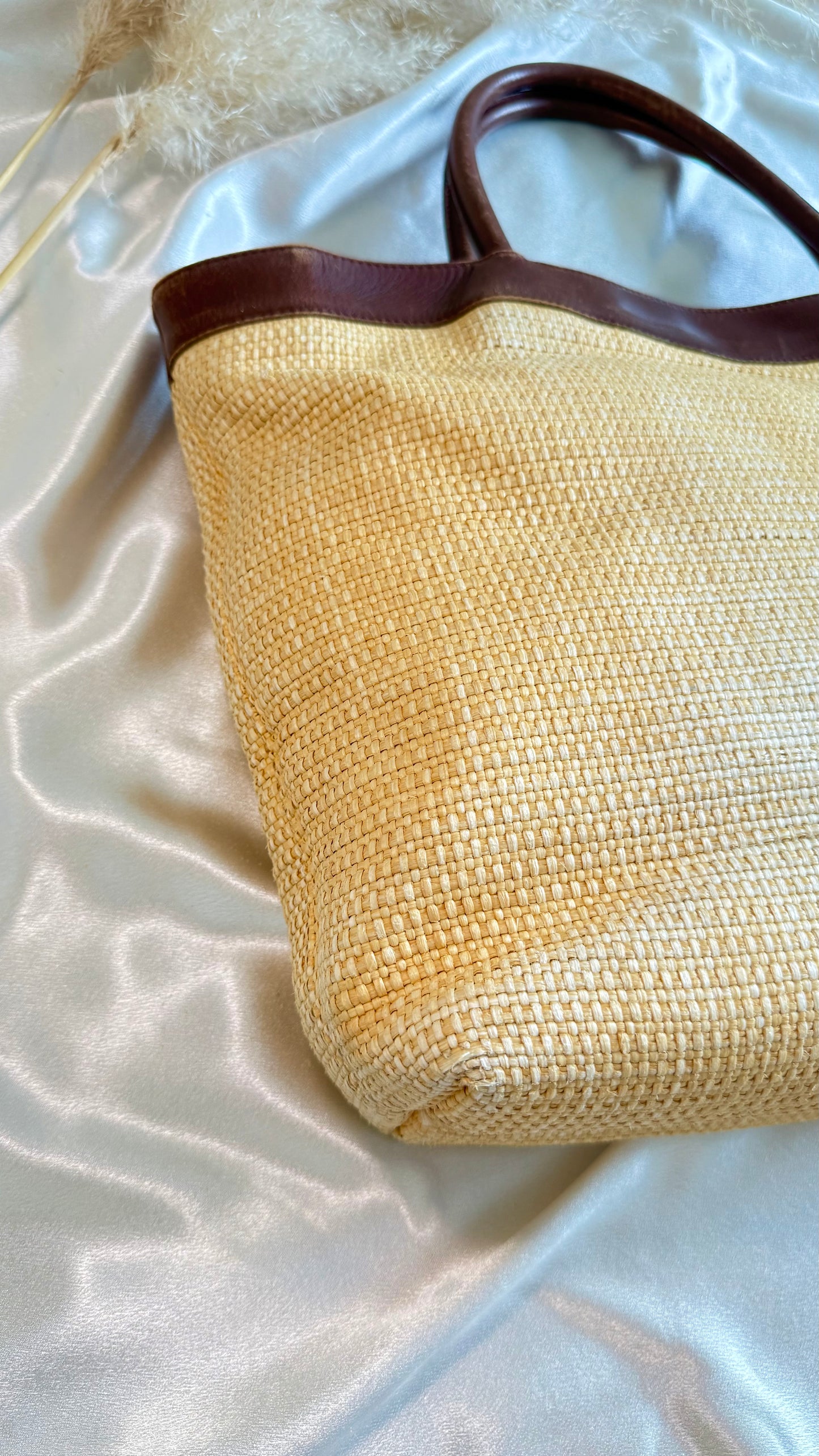 Chanel Raffia Tote Bag