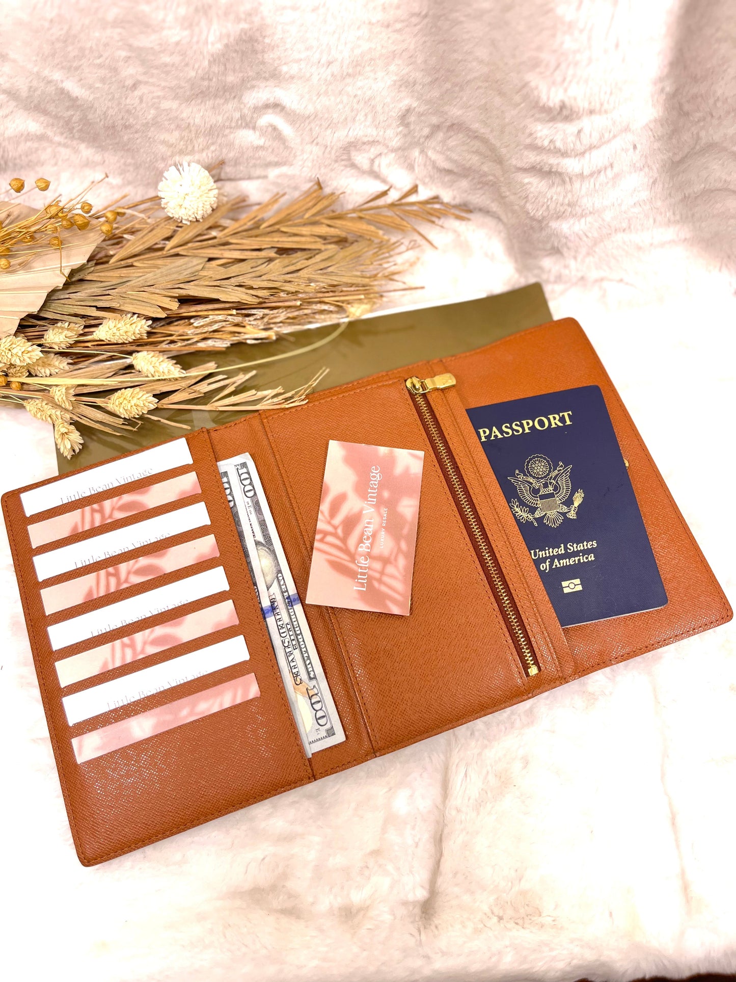 Authentic pre-owned Louis Vuitton Pochette passport wallet