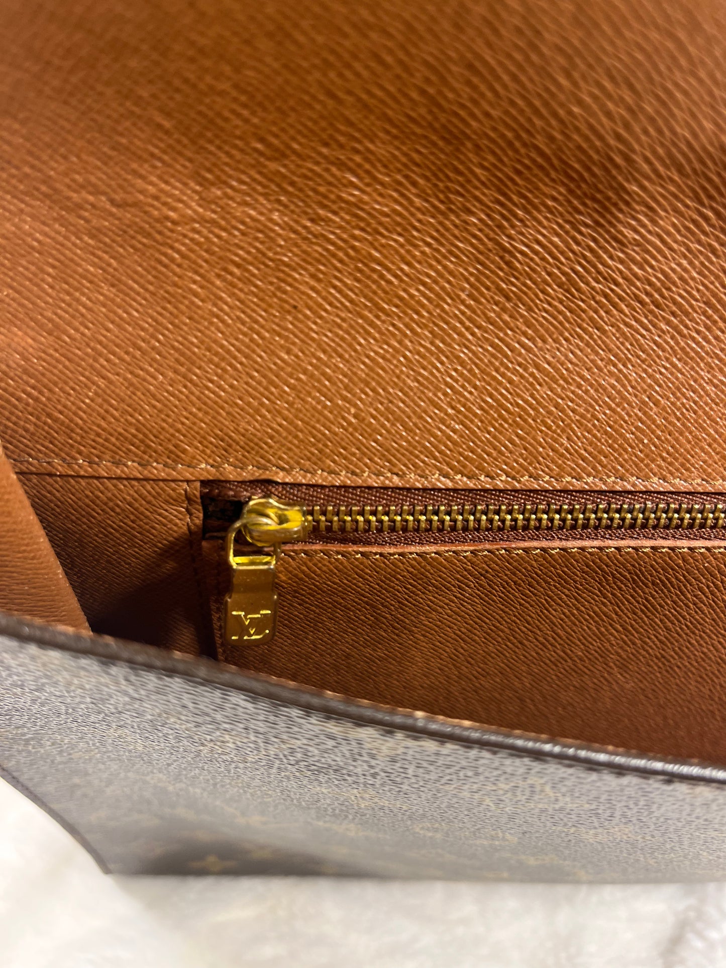 Authentic pre-owned Louis Vuitton porte envelope clutch laptop holder