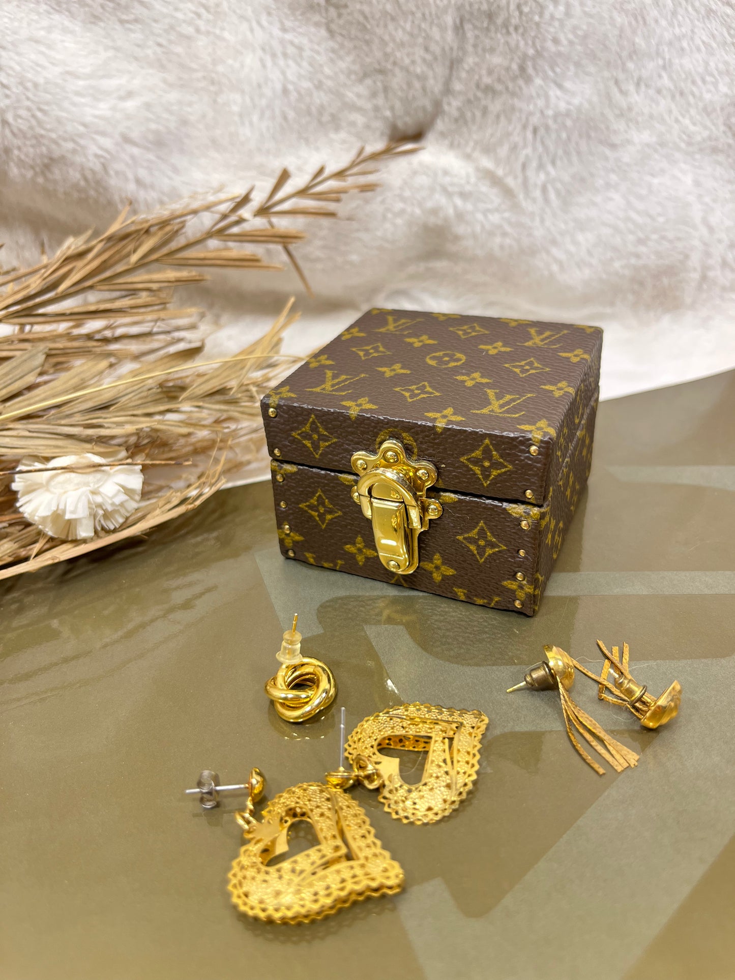 Authentic pre-owned Louis Vuitton Eccrine Declaration mini trunk jewelry box