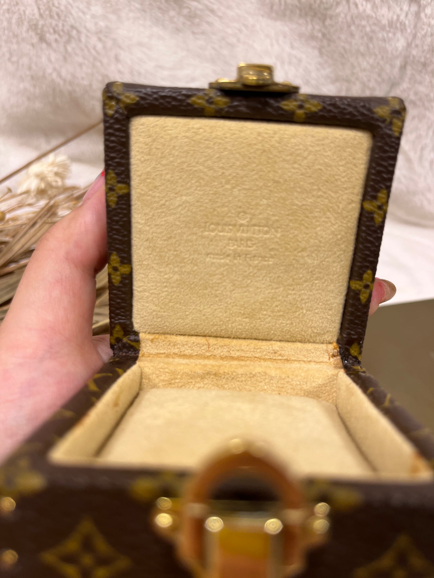 Authentic pre-owned Louis Vuitton Eccrine Declaration mini trunk jewelry box