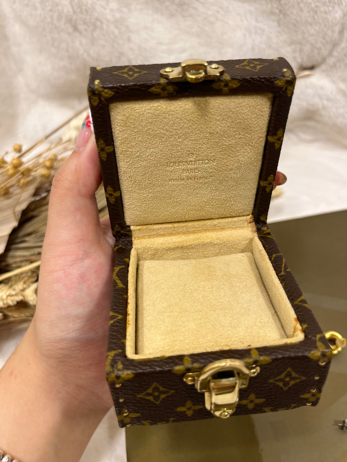 Authentic pre-owned Louis Vuitton Eccrine Declaration mini trunk jewelry box