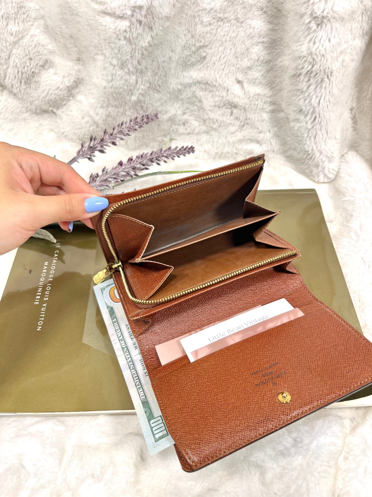 Authentic pre-owned Louis Vuitton compact Tresor zippy wallet