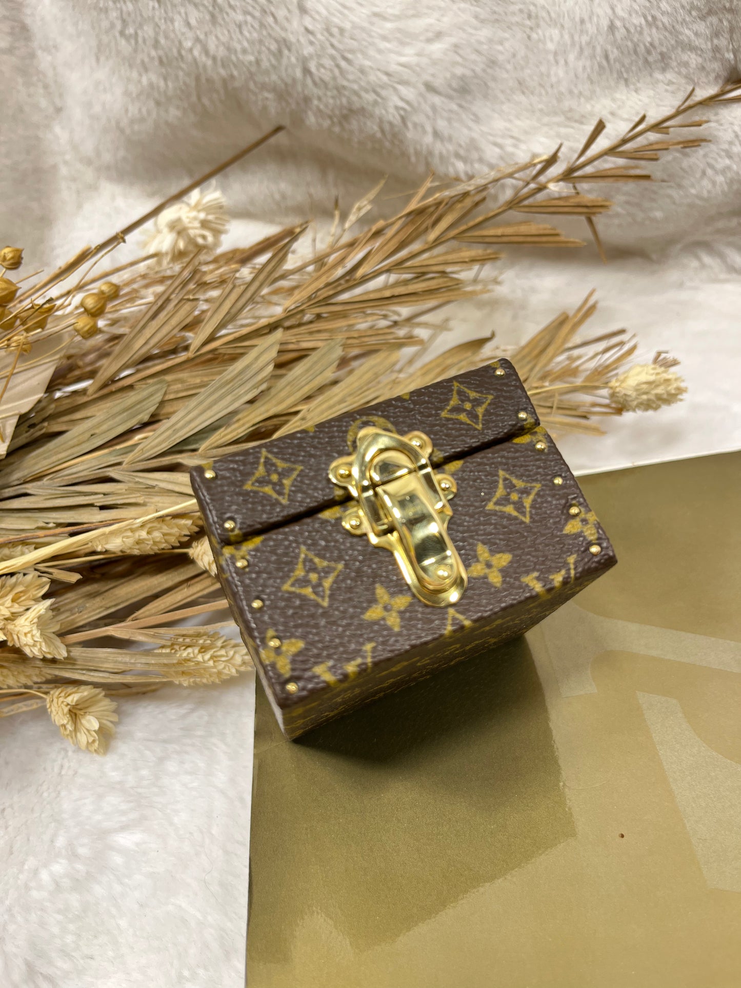 Authentic pre-owned Louis Vuitton Eccrine Declaration mini trunk jewelry box