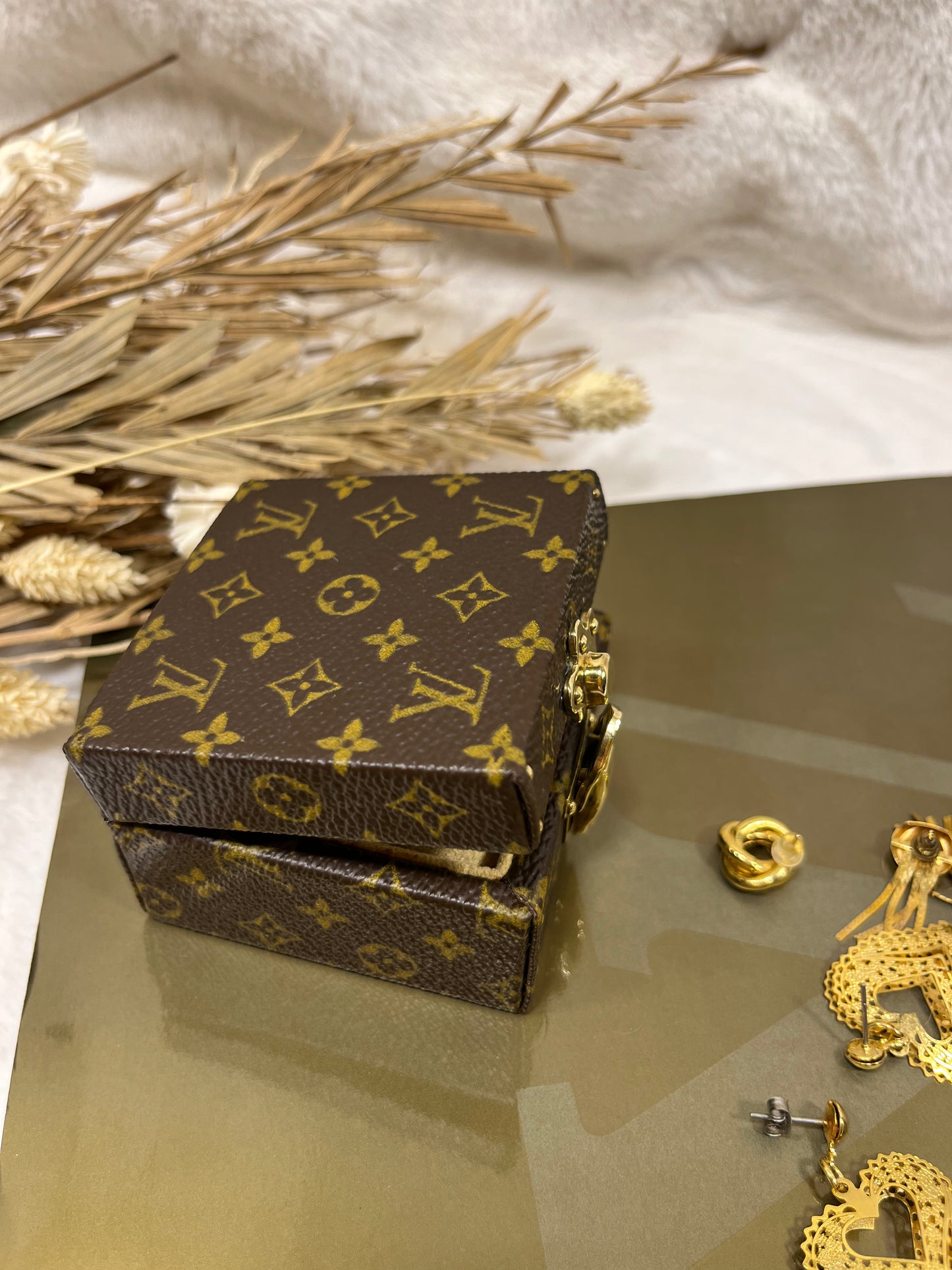 Authentic pre-owned Louis Vuitton Eccrine Declaration mini trunk jewelry box