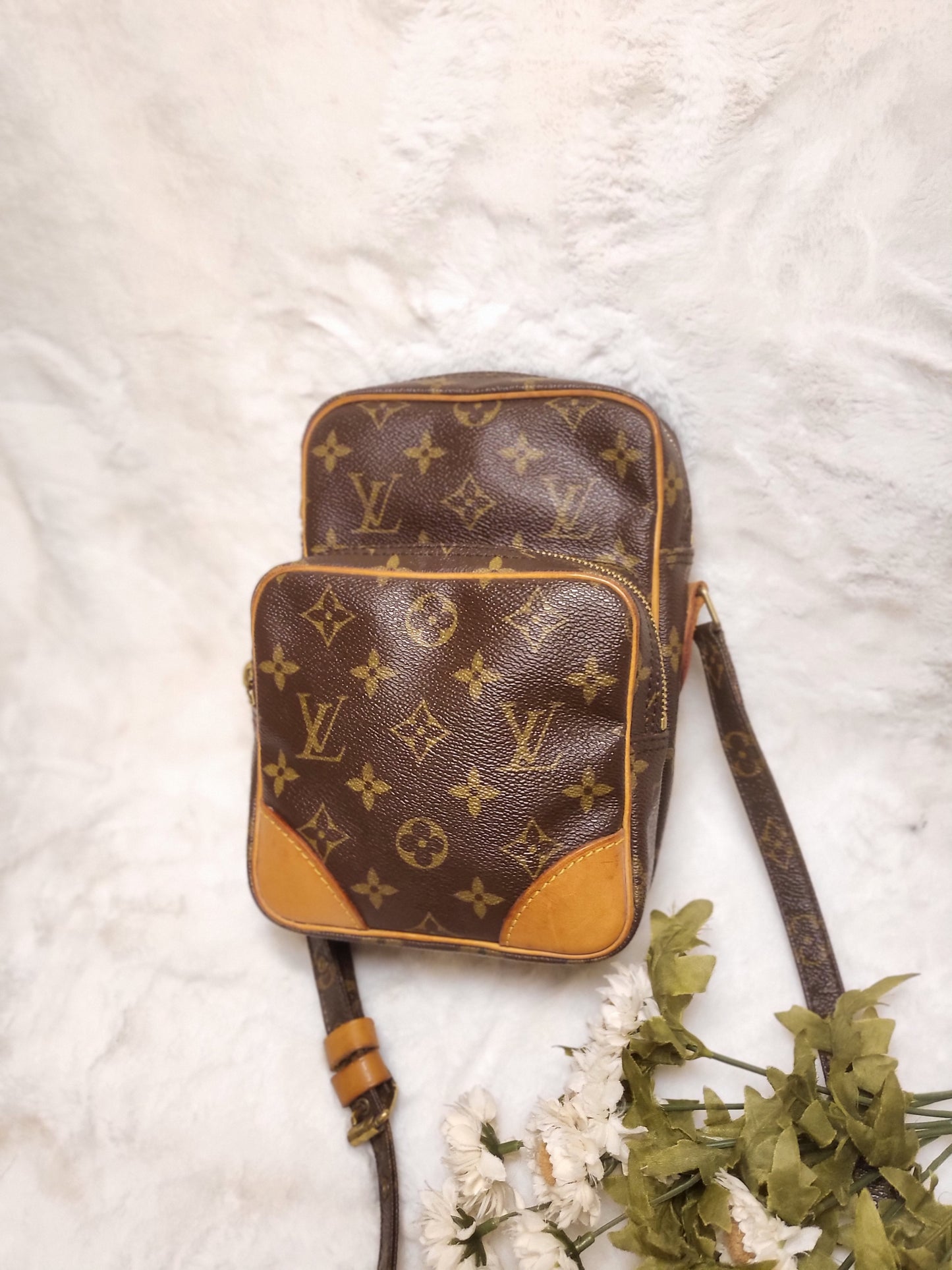 Authentic pre-owned Louis Vuitton Amazone pm crossbody shoulder bag