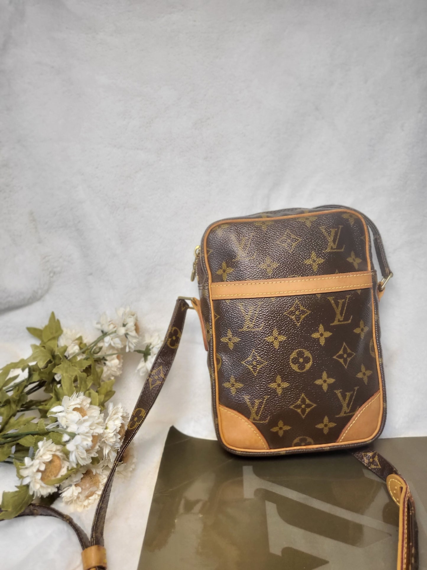 Authentic pre-owned Louis Vuitton Danube pm crossbody shoulder bag