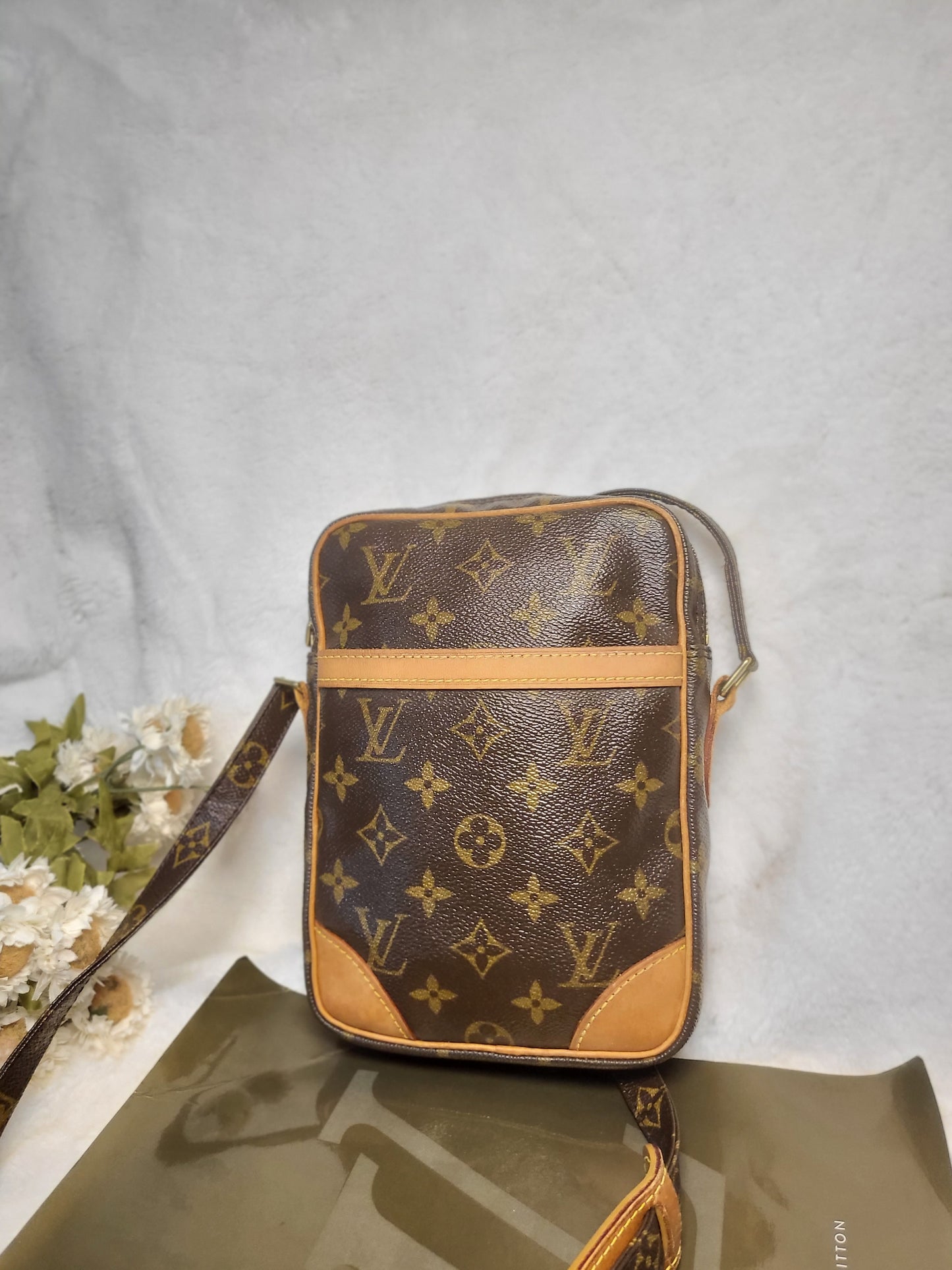 Authentic pre-owned Louis Vuitton Danube pm crossbody shoulder bag