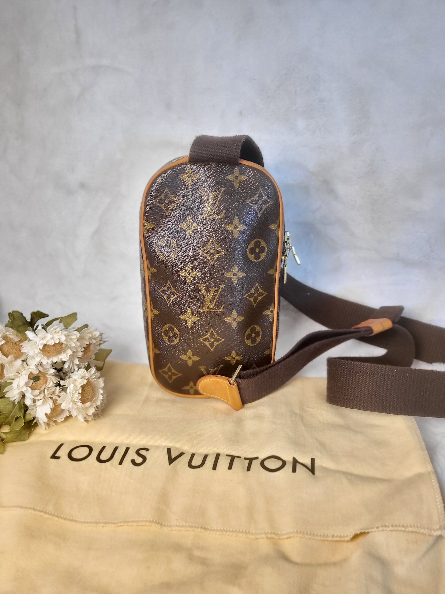 Authentic pre-owned Louis Vuitton Pochette Gange bum bag waist bag