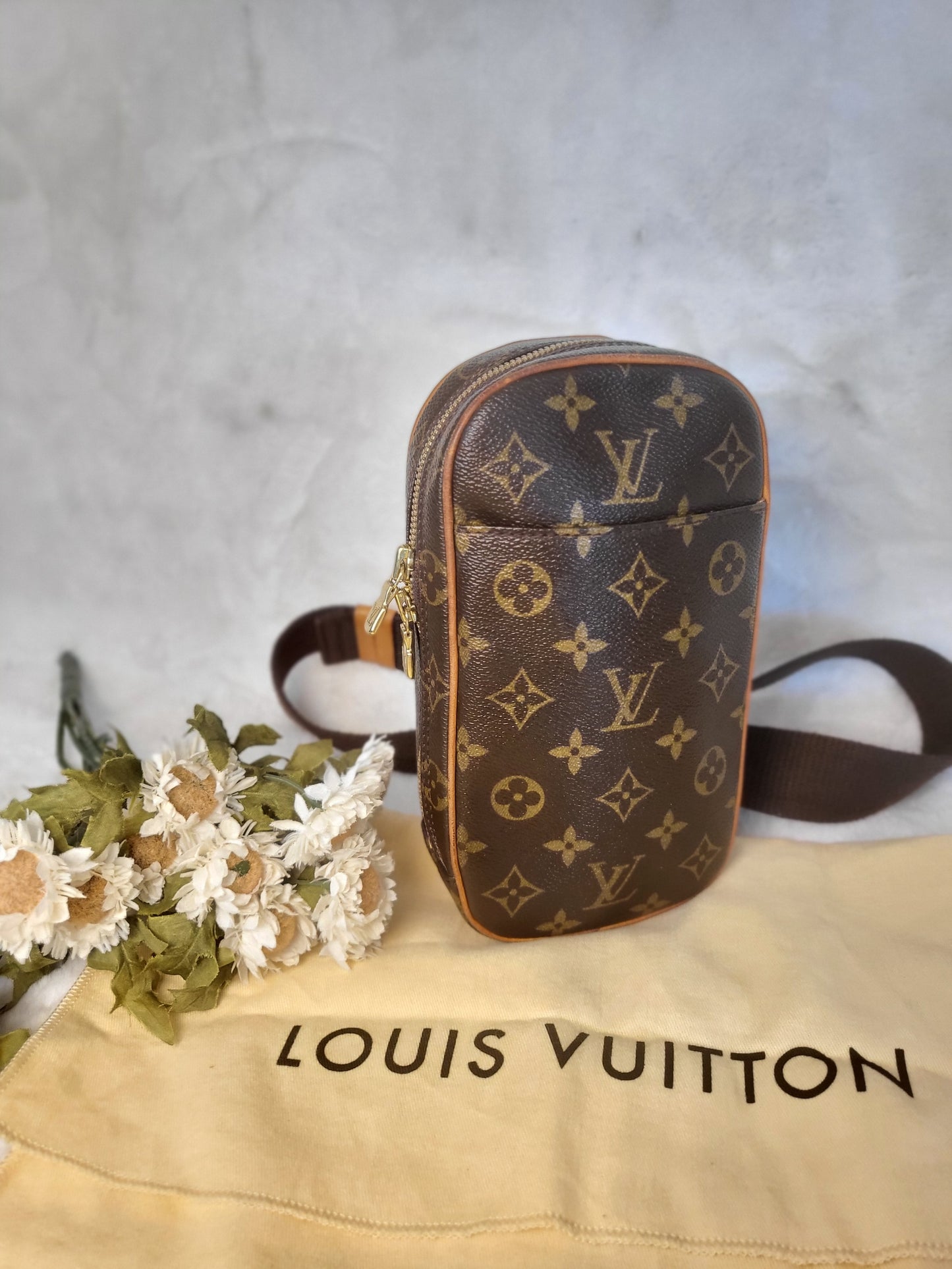 Authentic pre-owned Louis Vuitton Pochette Gange bum bag waist bag