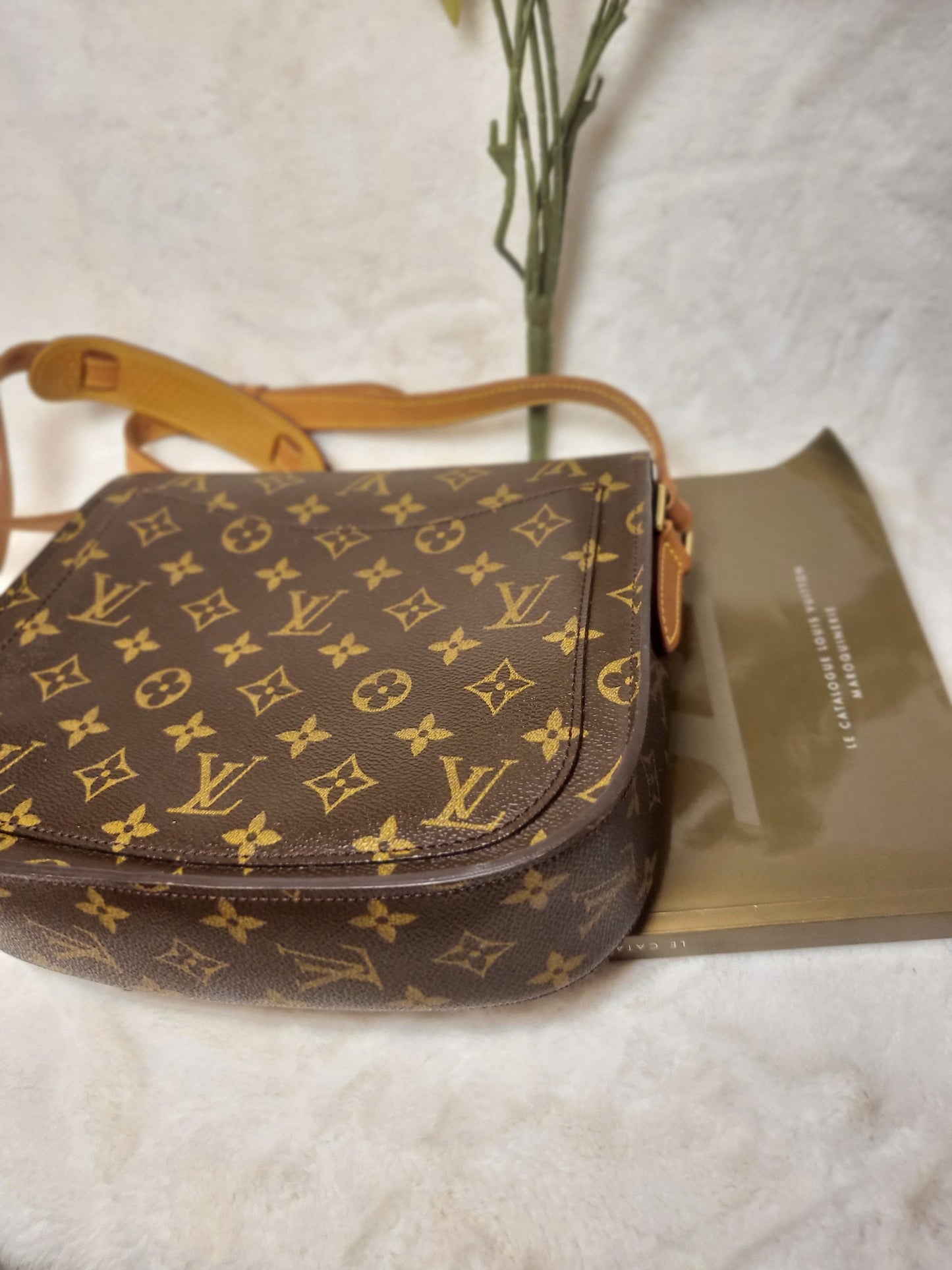 Authentic pre-owned Louis Vuitton Saint Cloud GM crossbody shoulder bag