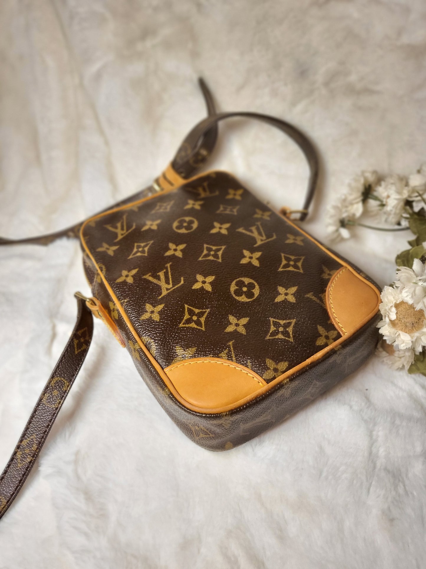 Authentic pre-owned Louis Vuitton Danube pm crossbody shoulder bag