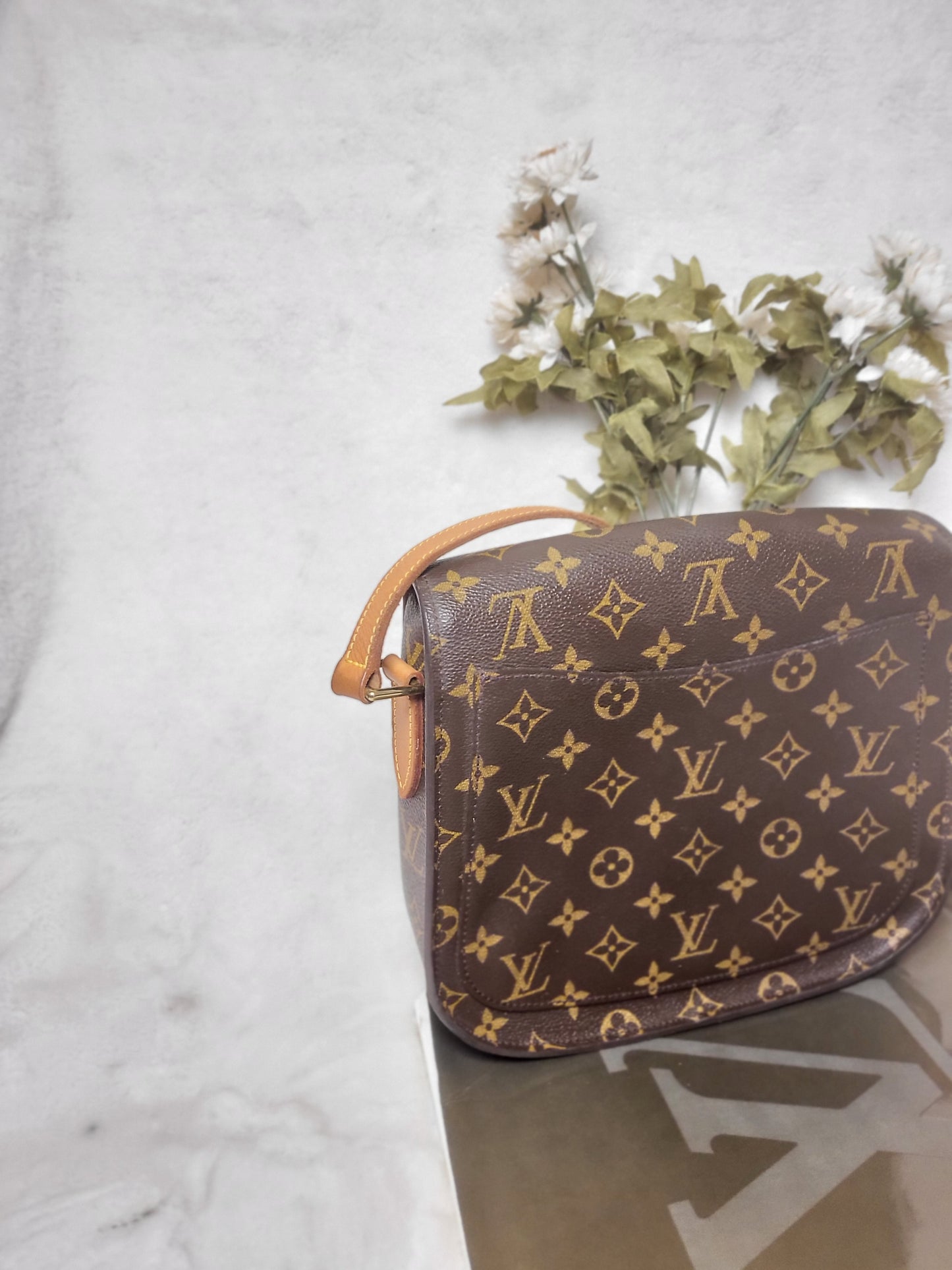 Authentic pre-owned Louis Vuitton Saint Cloud GM crossbody shoulder bag