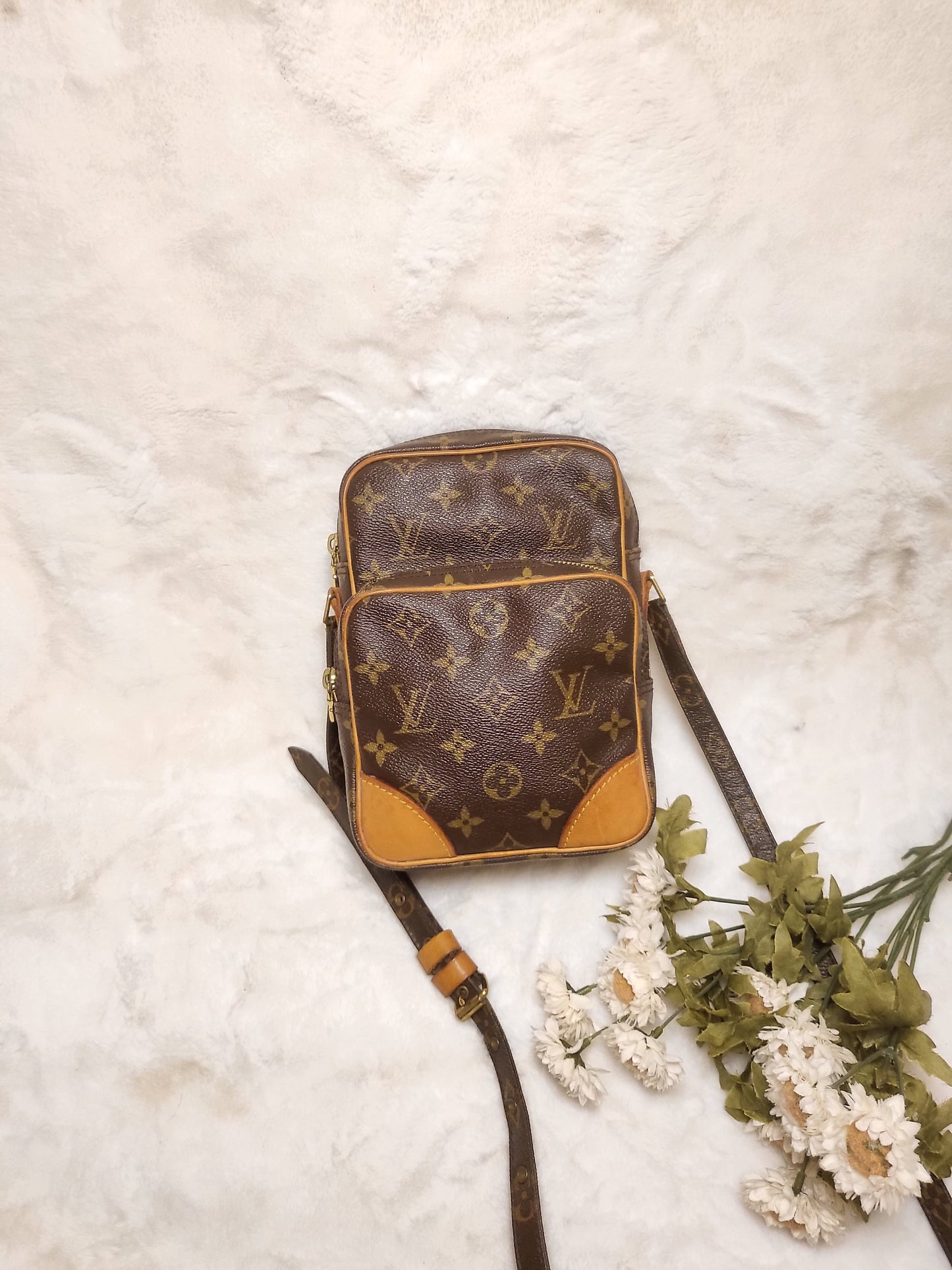 Authentic pre-owned Louis Vuitton Amazone pm crossbody shoulder bag