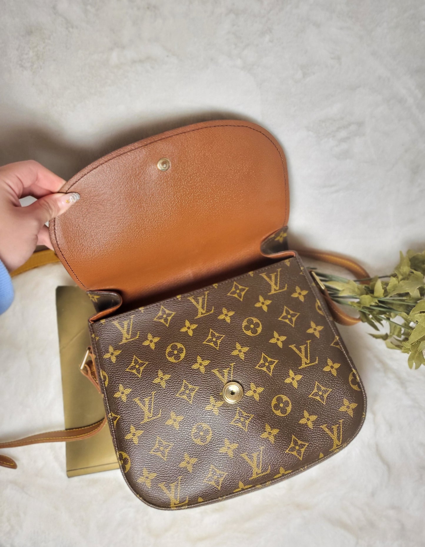 Authentic pre-owned Louis Vuitton Saint Cloud GM crossbody shoulder bag