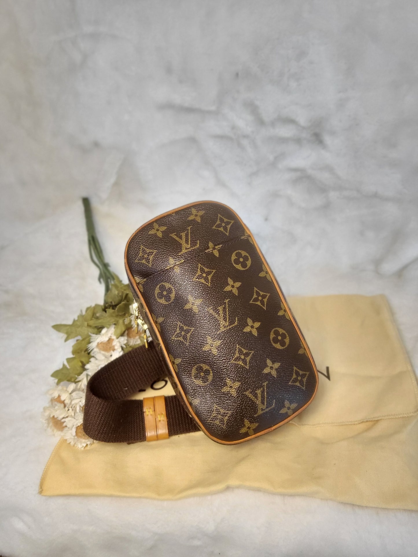 Authentic pre-owned Louis Vuitton Pochette Gange bum bag waist bag