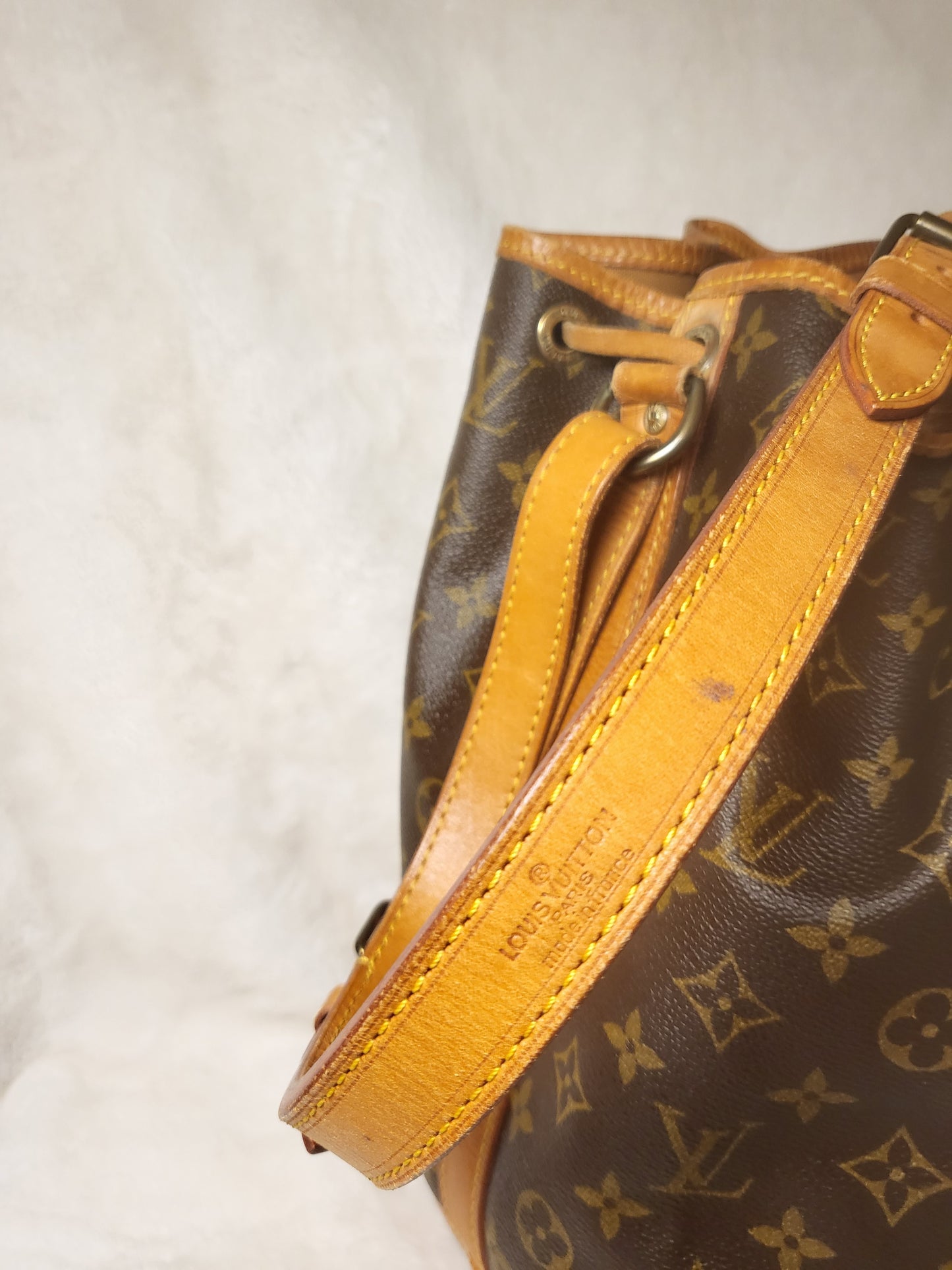 Authentic pre-owned Louis Vuitton Noe GM bucket shower bab