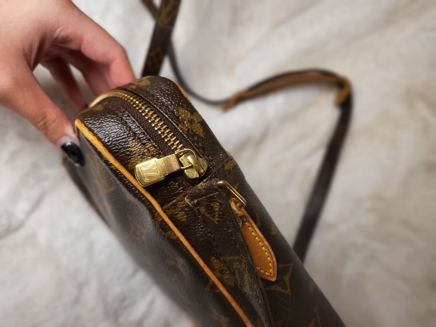 Authentic pre-owned Louis Vuitton Danube pm crossbody shoulder bag