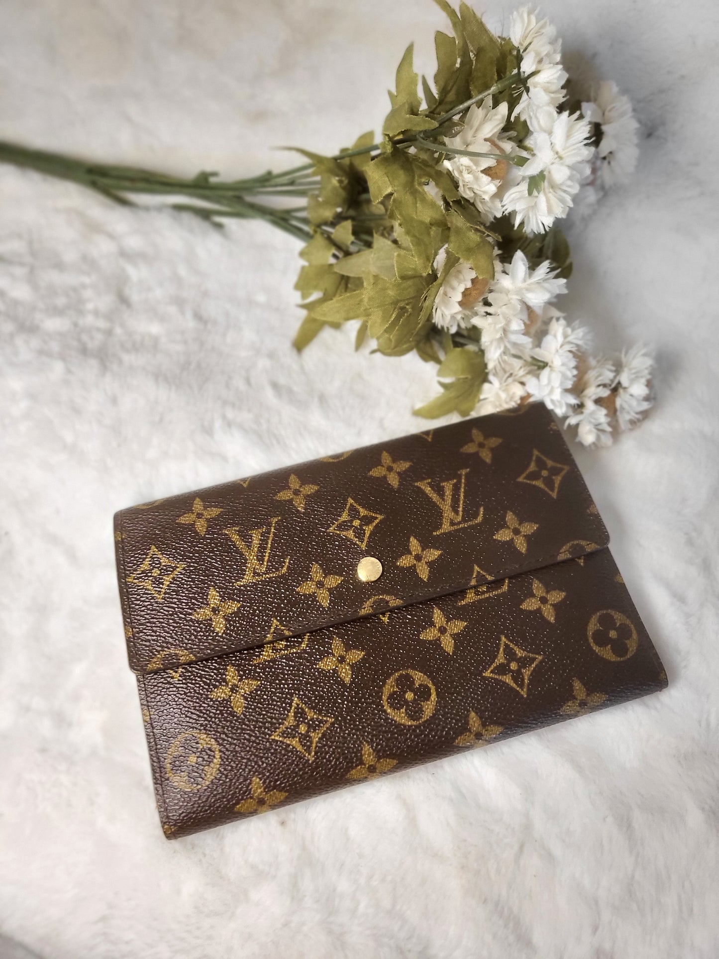 Authentic pre-owned Louis Vuitton Pochette passport wallet