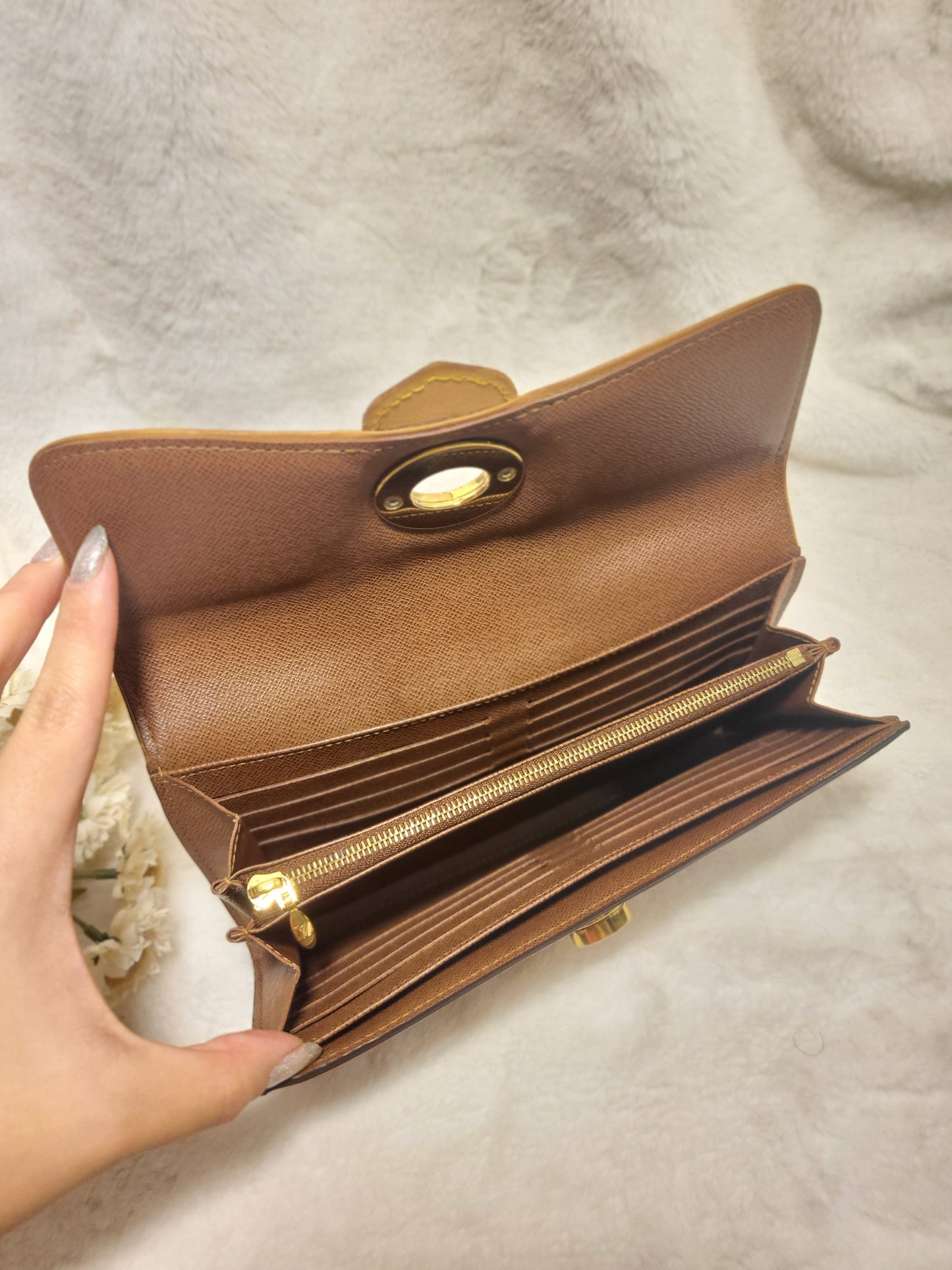 Authentic pre-owned Louis Vuitton boetie long wallet