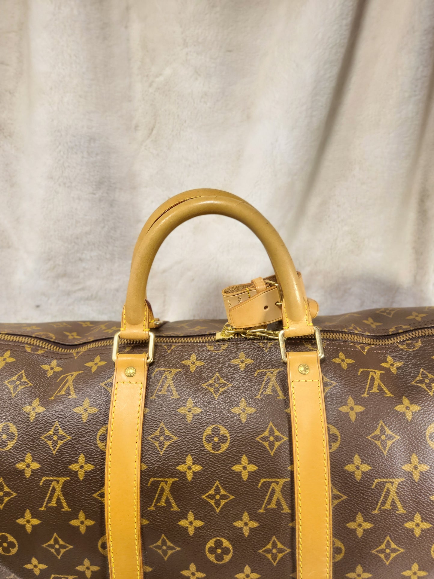 Authentic pre-owned Louis Vuitton Keepall 50 duffel travel bag