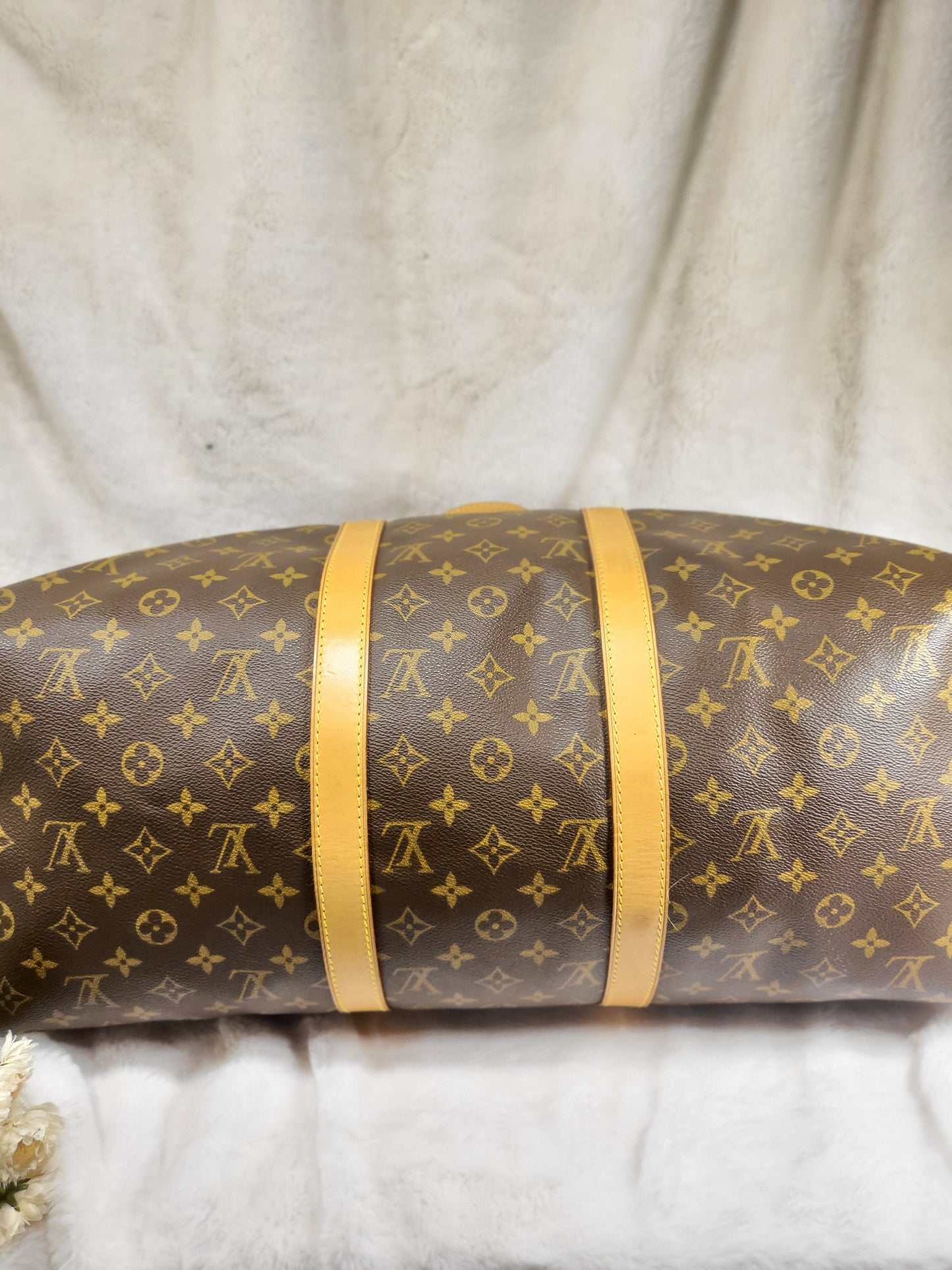 Authentic pre-owned Louis Vuitton Keepall 50 duffel travel bag