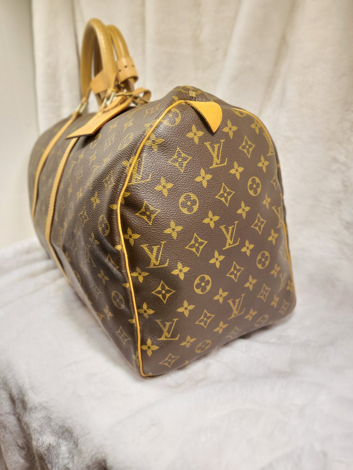 Authentic pre-owned Louis Vuitton Keepall 50 duffel travel bag