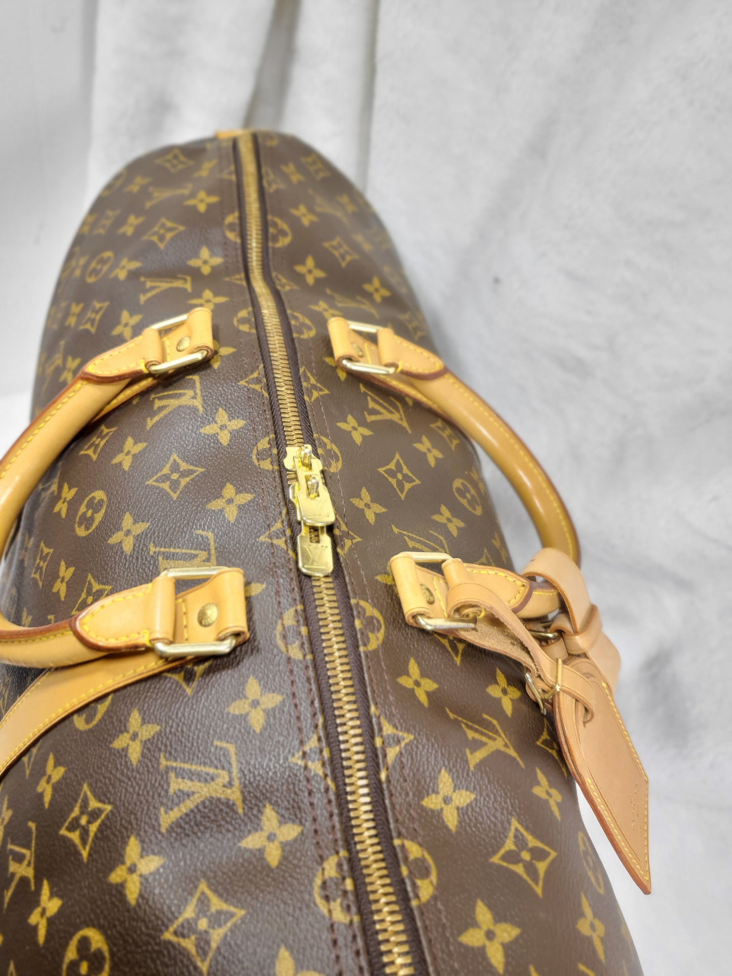 Authentic pre-owned Louis Vuitton Keepall 50 duffel travel bag