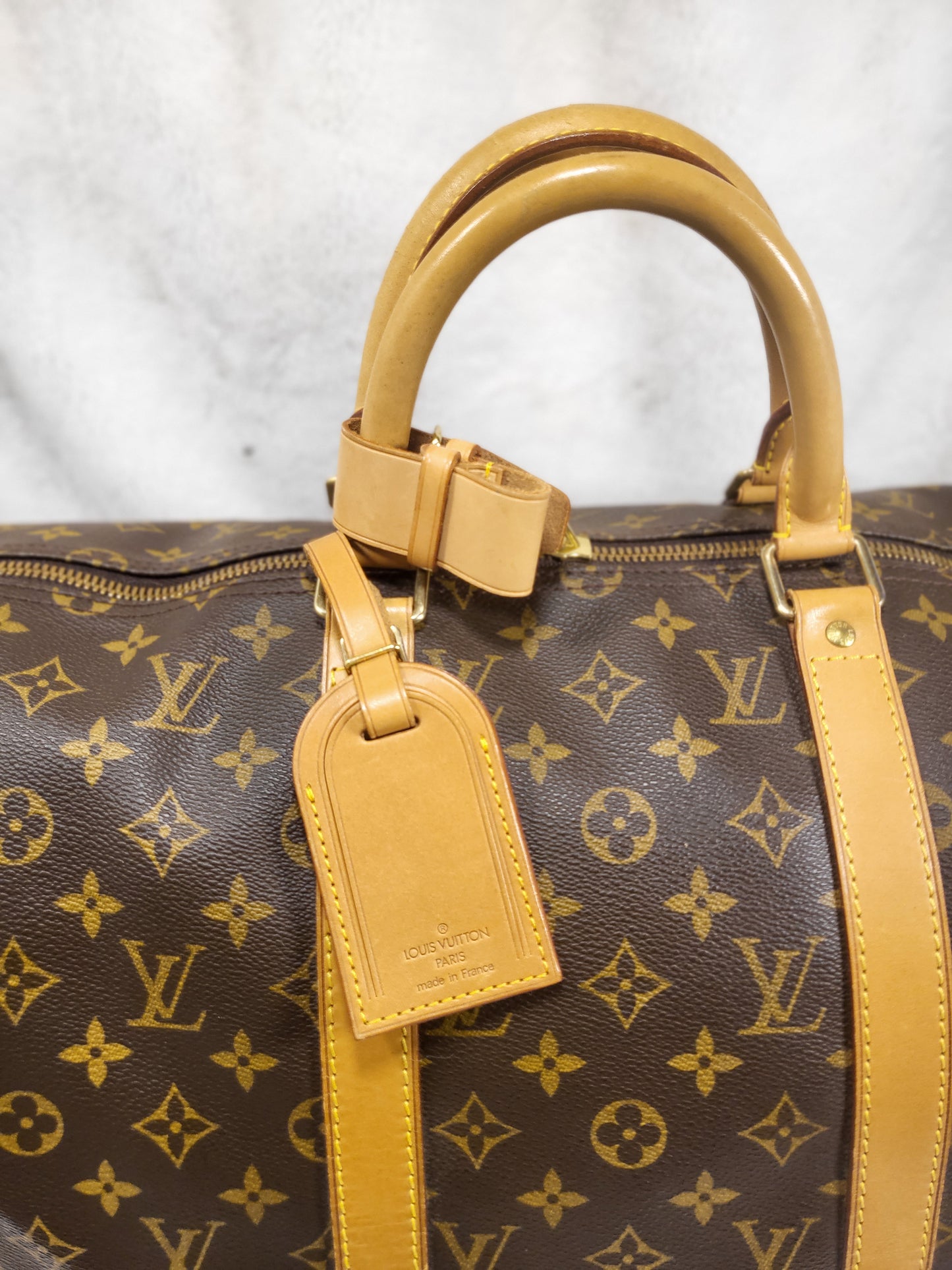 Authentic pre-owned Louis Vuitton Keepall 50 duffel travel bag