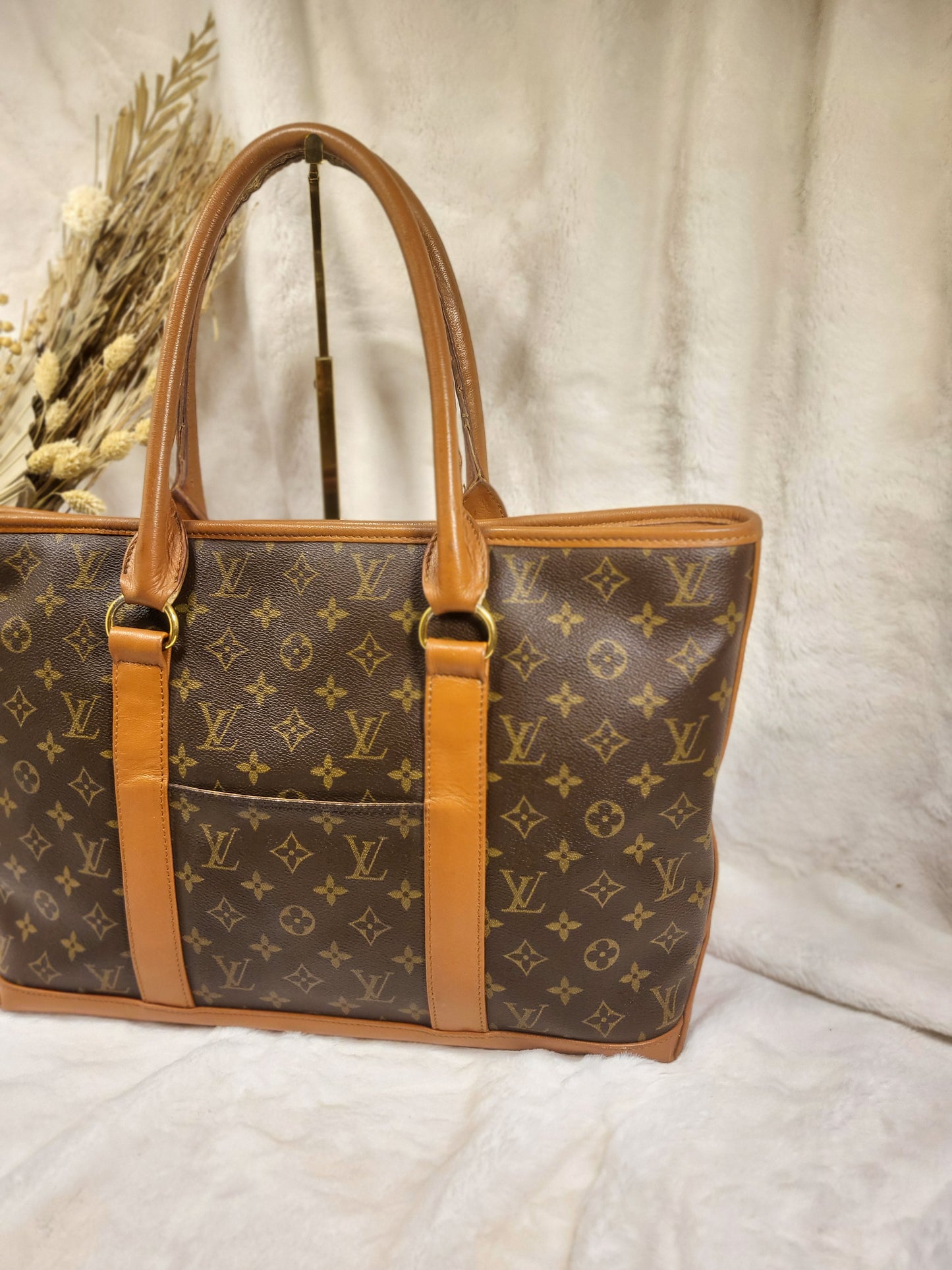 Authentic pre-owned Louis Vuitton Weekend pm tote shoulder bag