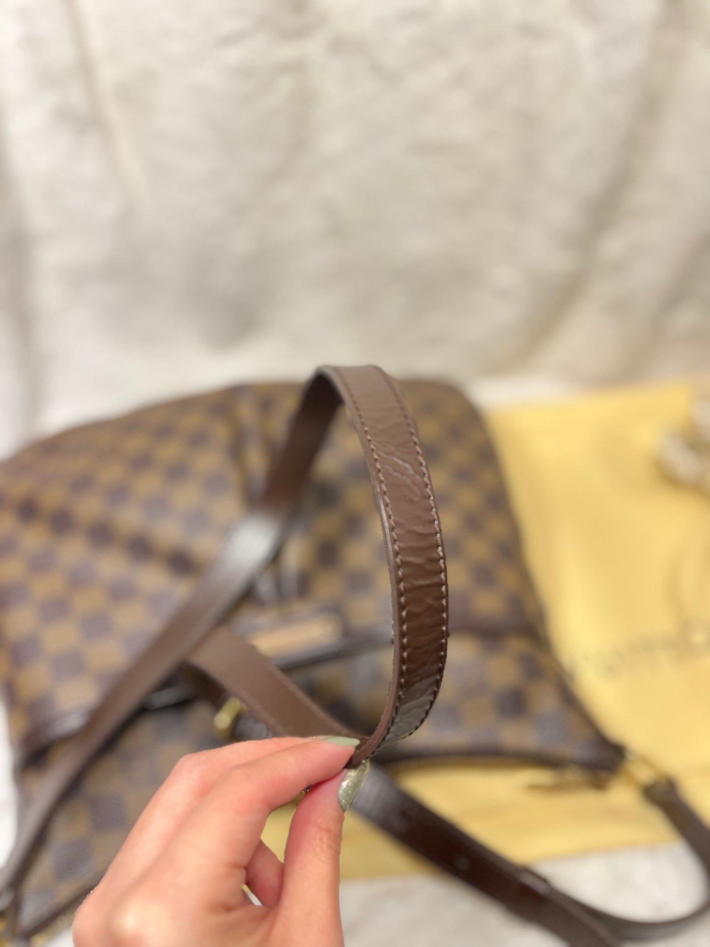 Authentic pre-owned Louis Vuitton Bloomsbury pm crossbody shoulder bag