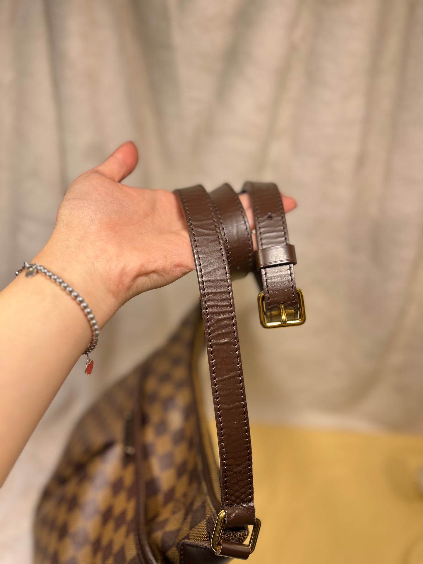 Authentic pre-owned Louis Vuitton Bloomsbury pm crossbody shoulder bag