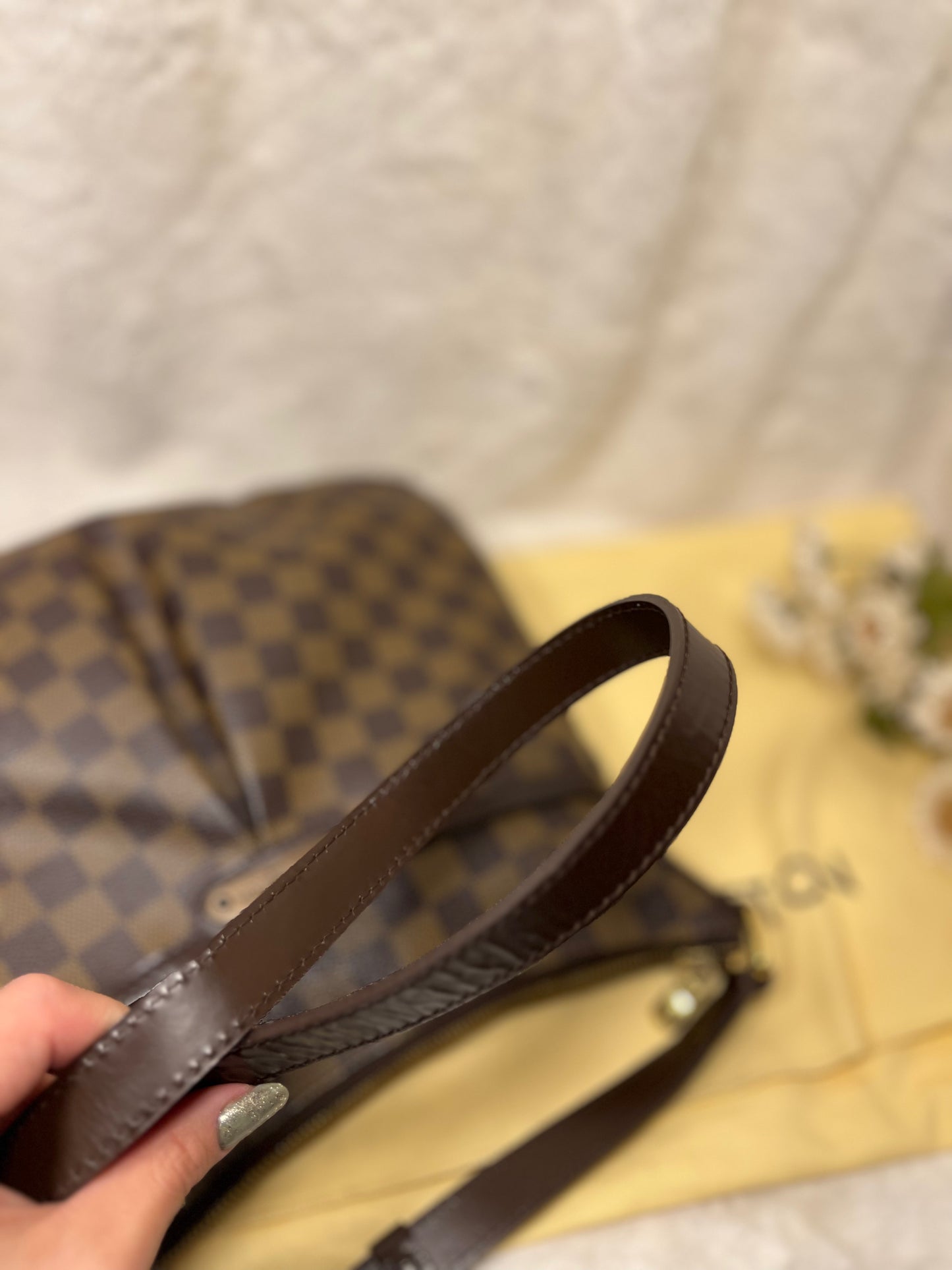 Authentic pre-owned Louis Vuitton Bloomsbury pm crossbody shoulder bag