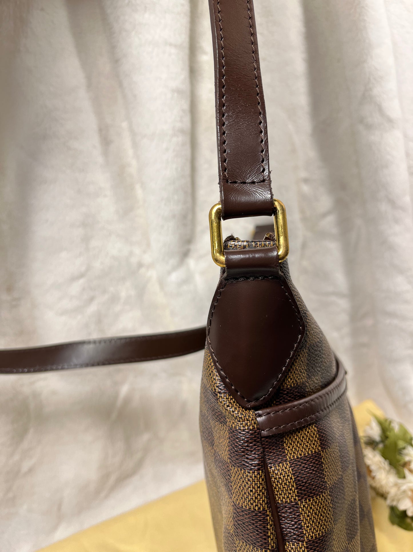 Authentic pre-owned Louis Vuitton Bloomsbury pm crossbody shoulder bag