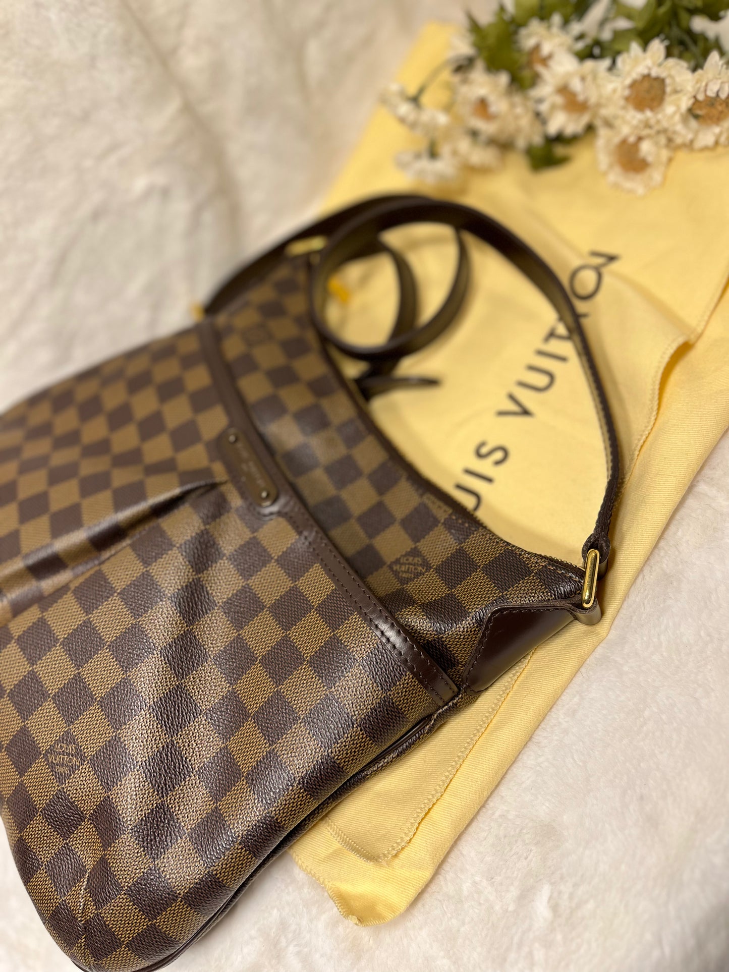Authentic pre-owned Louis Vuitton Bloomsbury pm crossbody shoulder bag