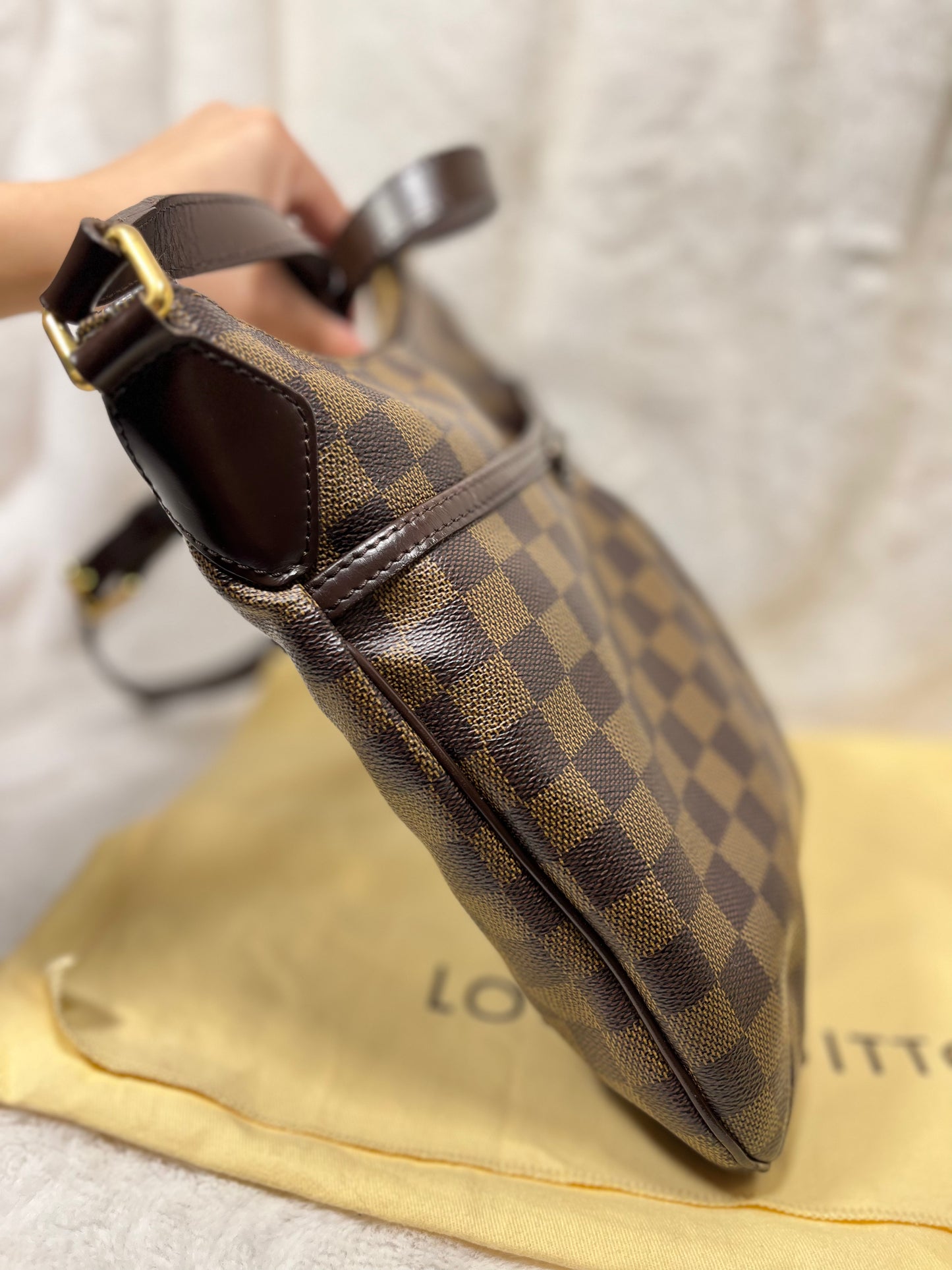Authentic pre-owned Louis Vuitton Bloomsbury pm crossbody shoulder bag