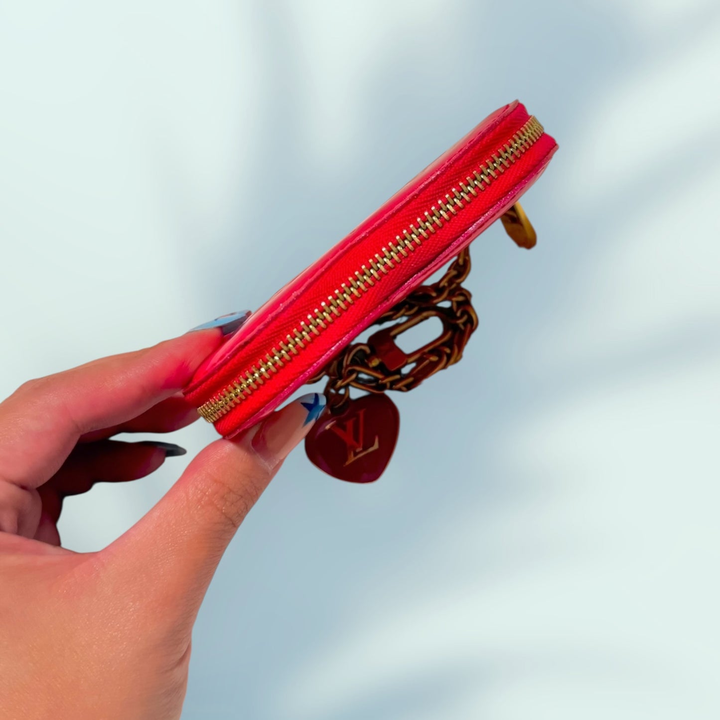 Louis Vuitton Vernis heart coin purse