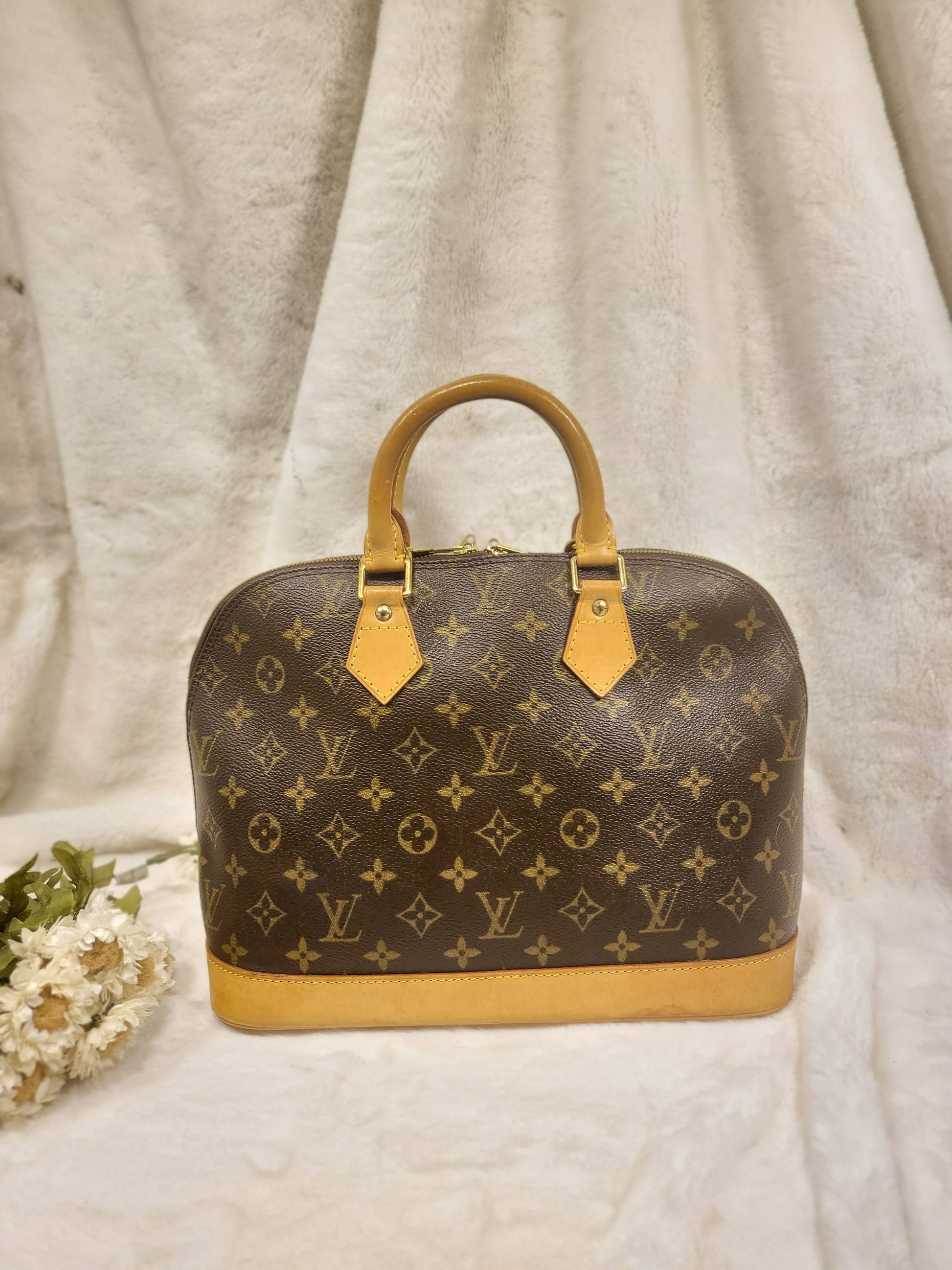 Pre-Owned Louis Vuitton Alma PM Brown Handbag 