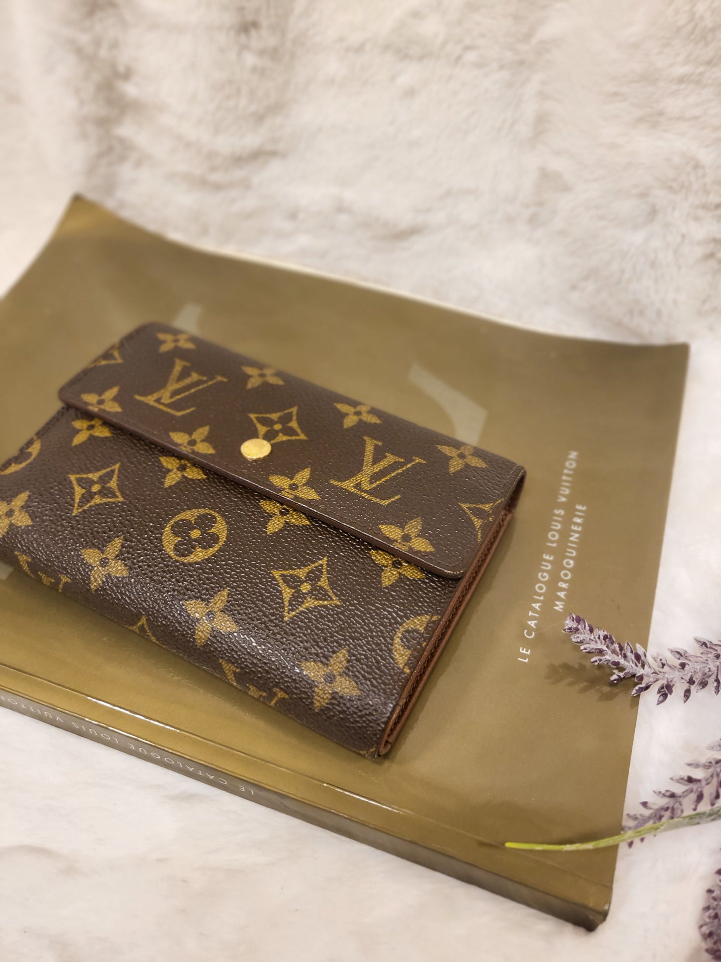 Authentic pre-owned porte tresor Papier Louis Vuitton trifold wallet