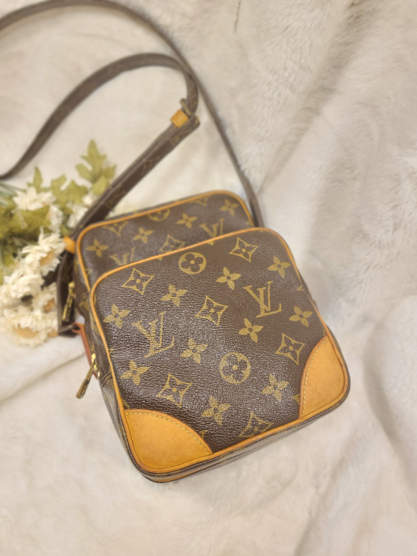 Authentic pre-owned Louis Vuitton Amazone pm crossbody shoulder bag