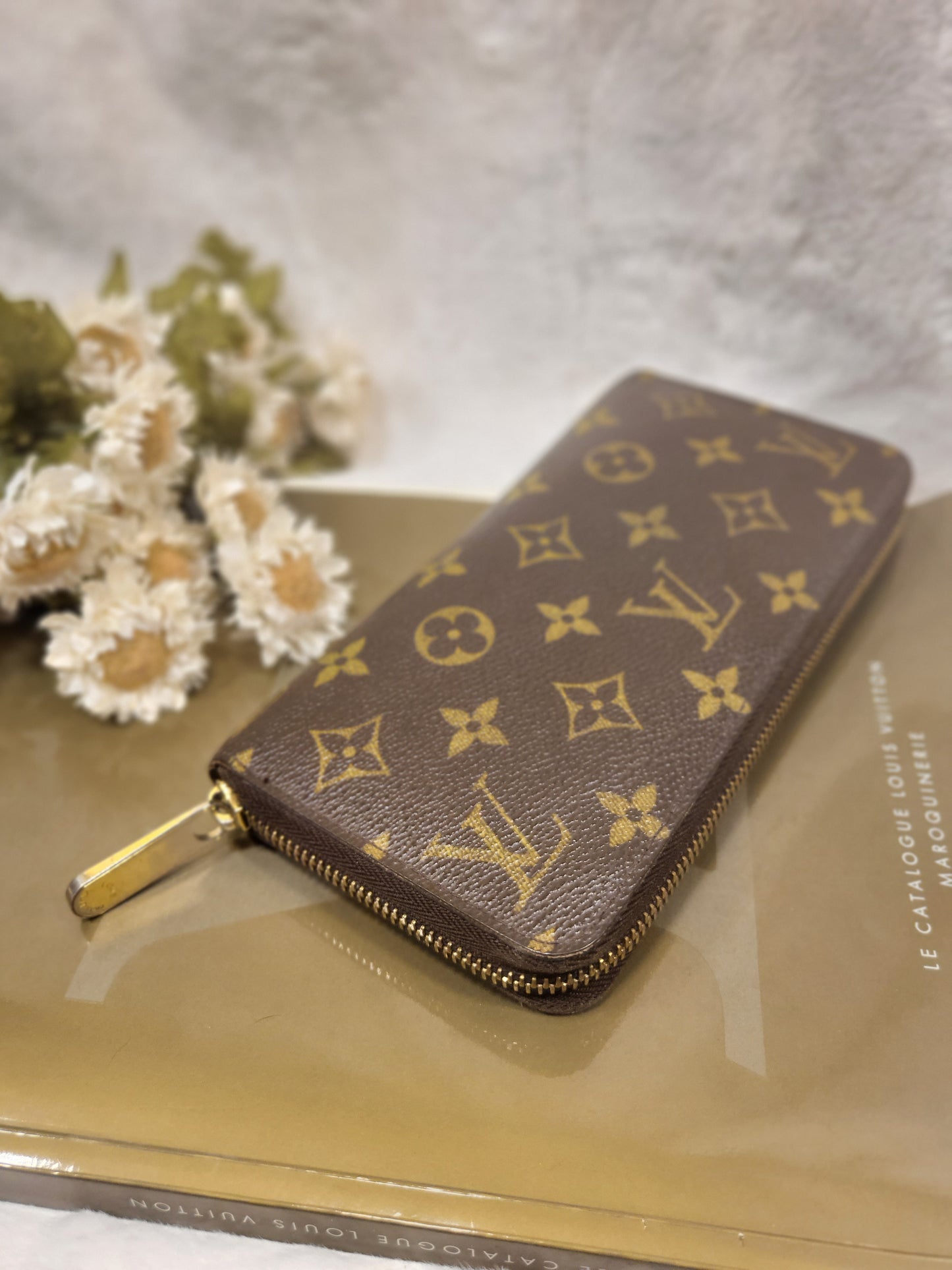 Authentic pre-owned Louis Vuitton monogram compact zippy wallet