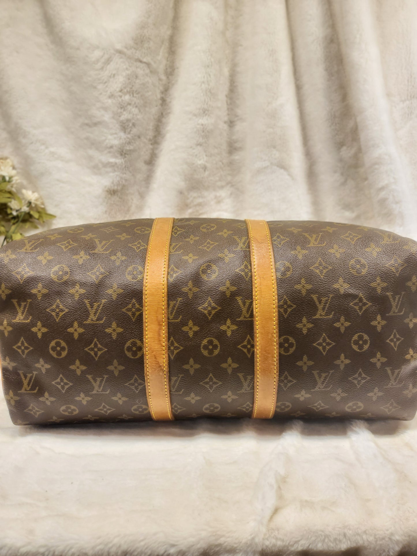 Authentic pre-owned Louis Vuitton Keepall 45 bandoliere travel luggage bag