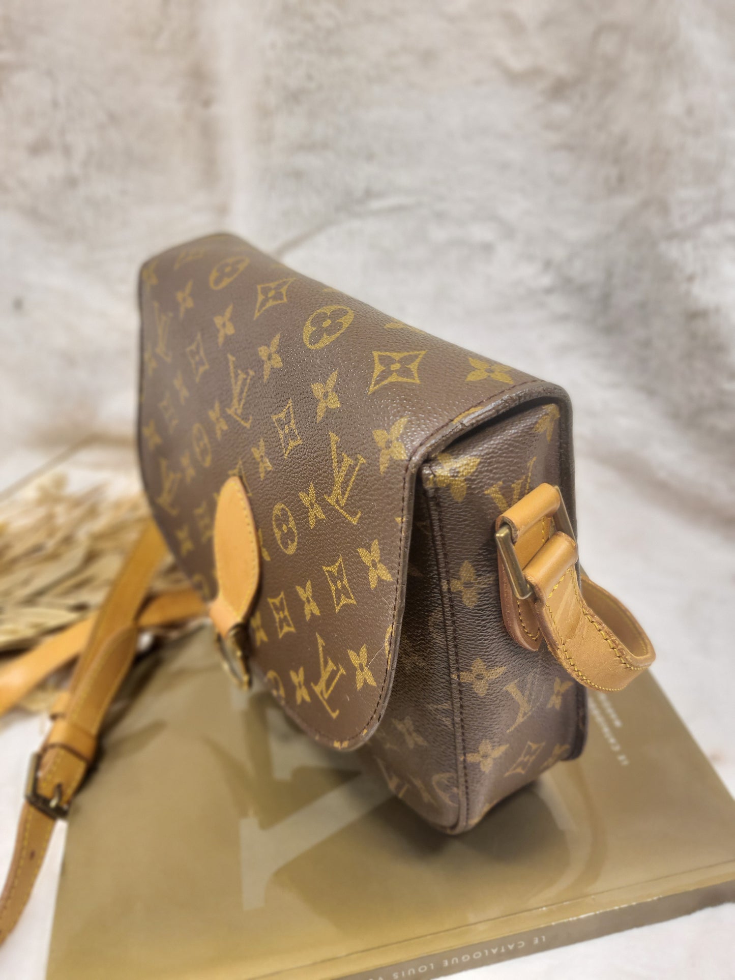 Authentic pre-owned Louis Vuitton saint Cloud gm crossbody shoulder bag