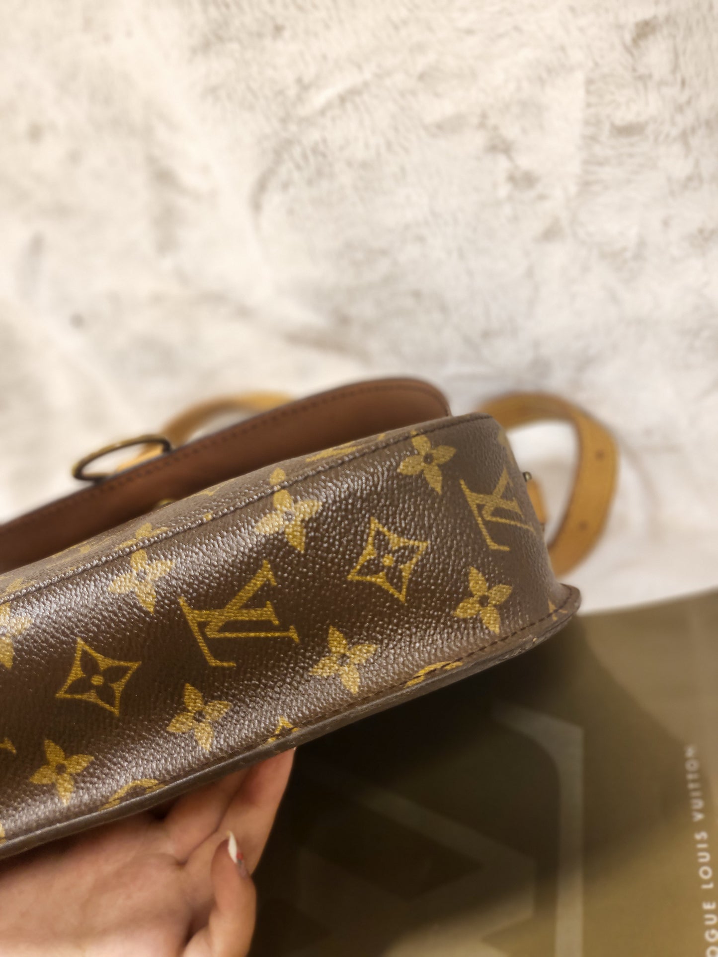 Authentic pre-owned Louis Vuitton saint Cloud gm crossbody shoulder bag