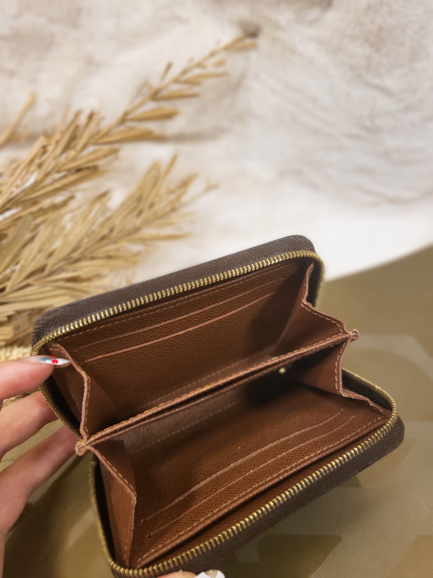 Authentic pre-owned Louis Vuitton compact zippy wallet