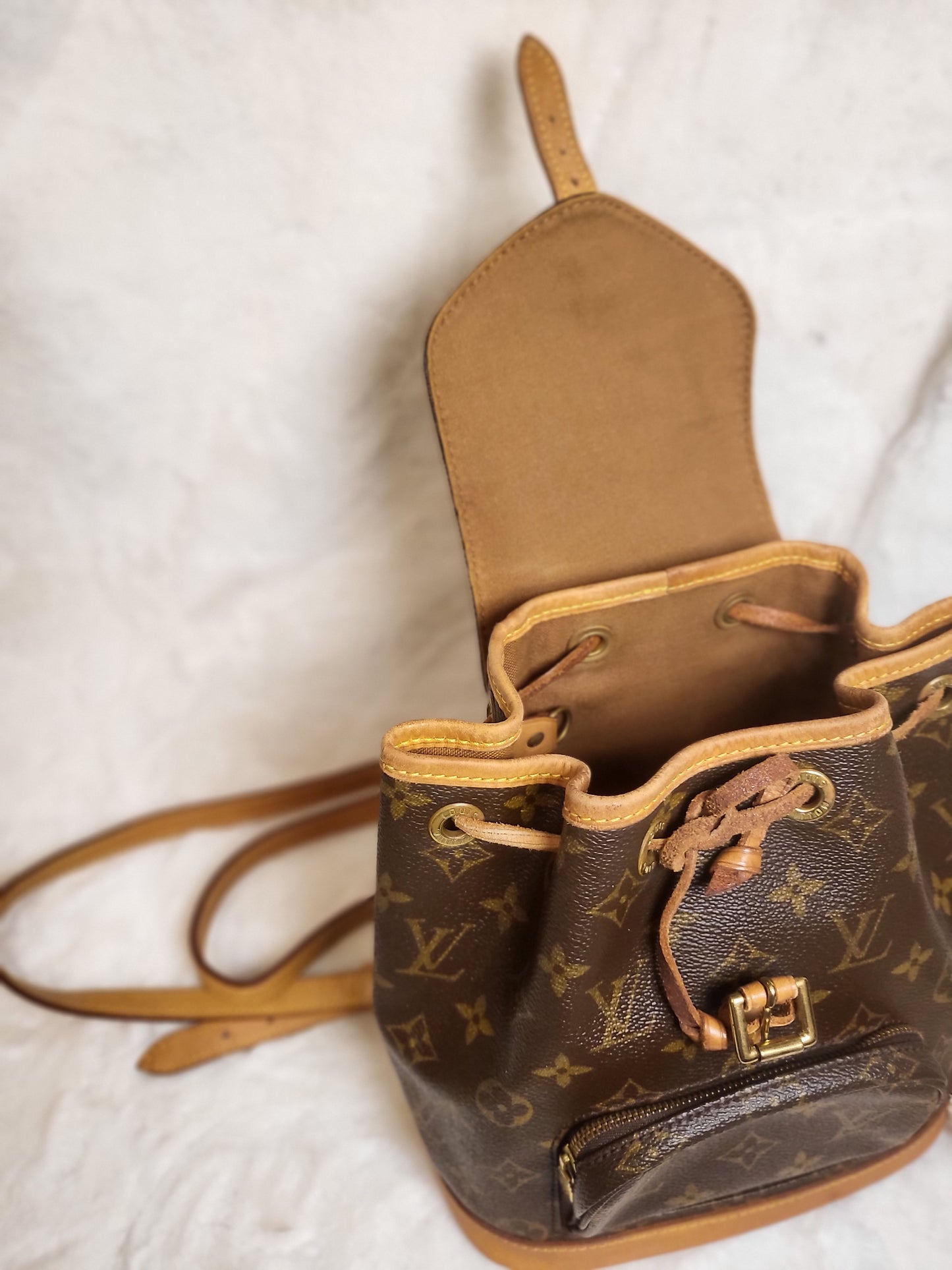 Authentic pre-owned Louis Vuitton montsouris pm mini backpack